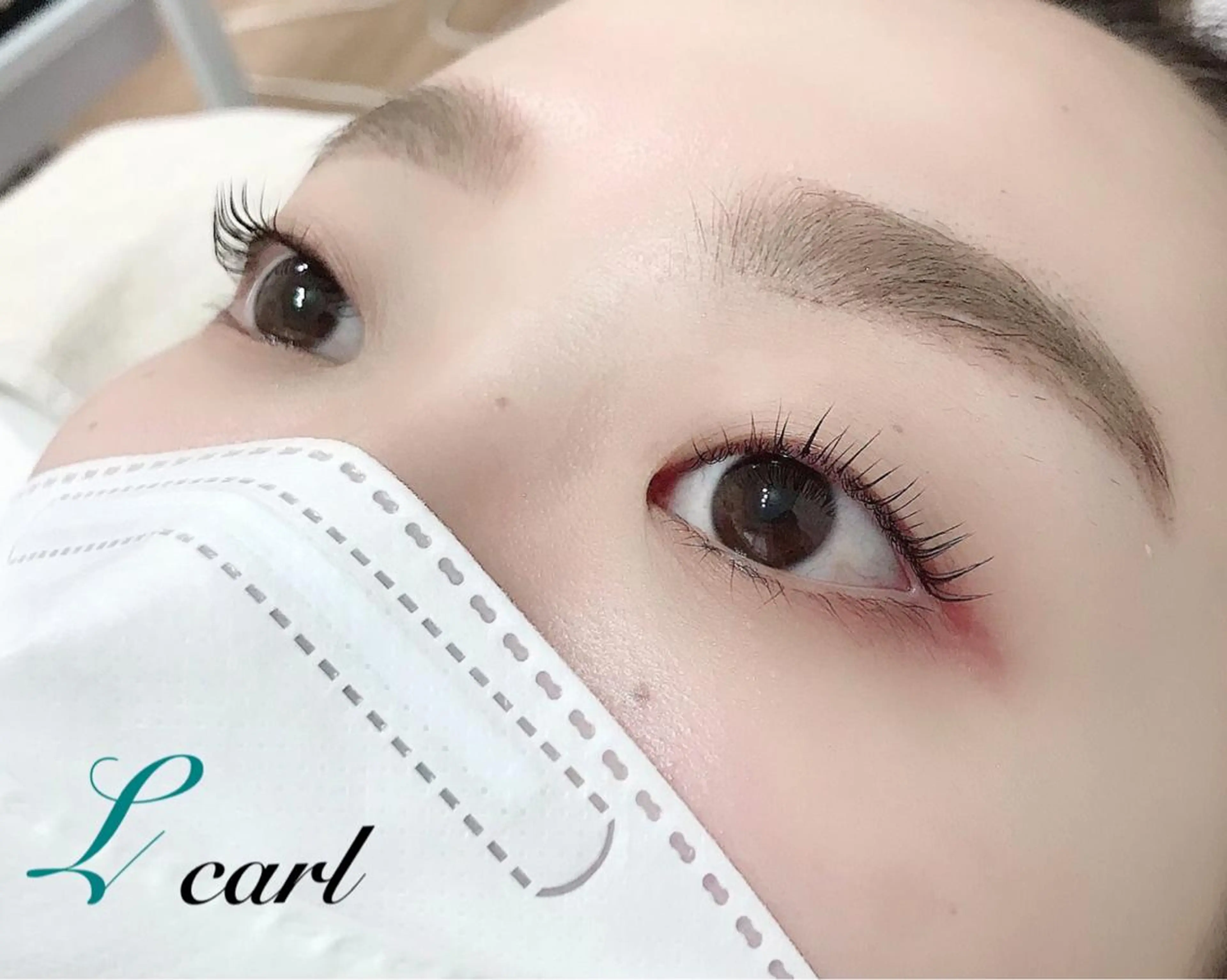 マツエク・マツパ ケラチンラッシュリフト Lカール 一重×まつ毛パーマ eyelash presh yukaのマツエク・マツパデザイン