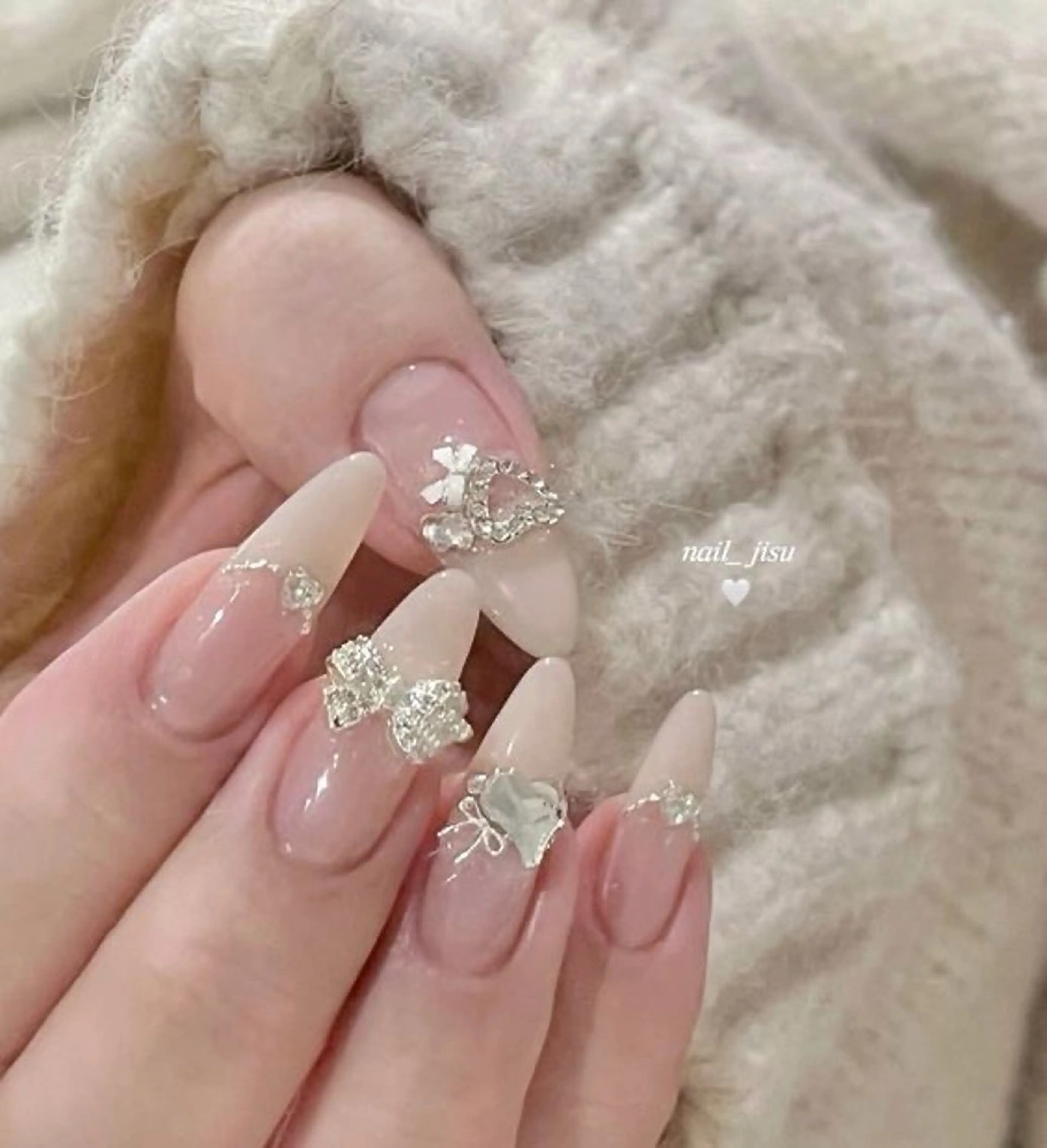 ネイル 韓国ネイル 持ち込み ニュアンスネイル ネイルチップ ハンドネイル JENNY ANA.CHUOのネイルデザイン