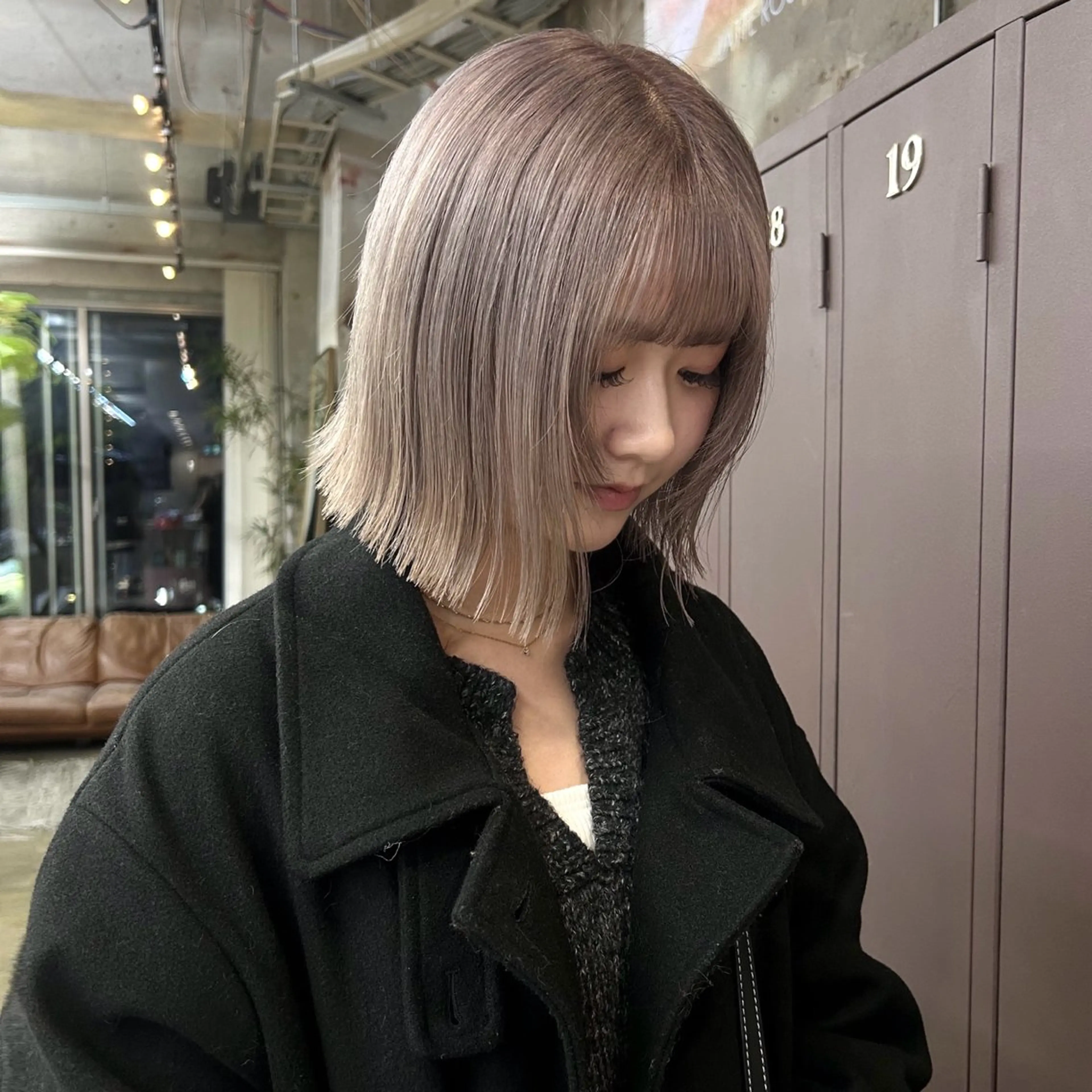 ミディアム カラー ヘアカラー 伊藤ほのか /パーマ/ショートのヘアスタイル