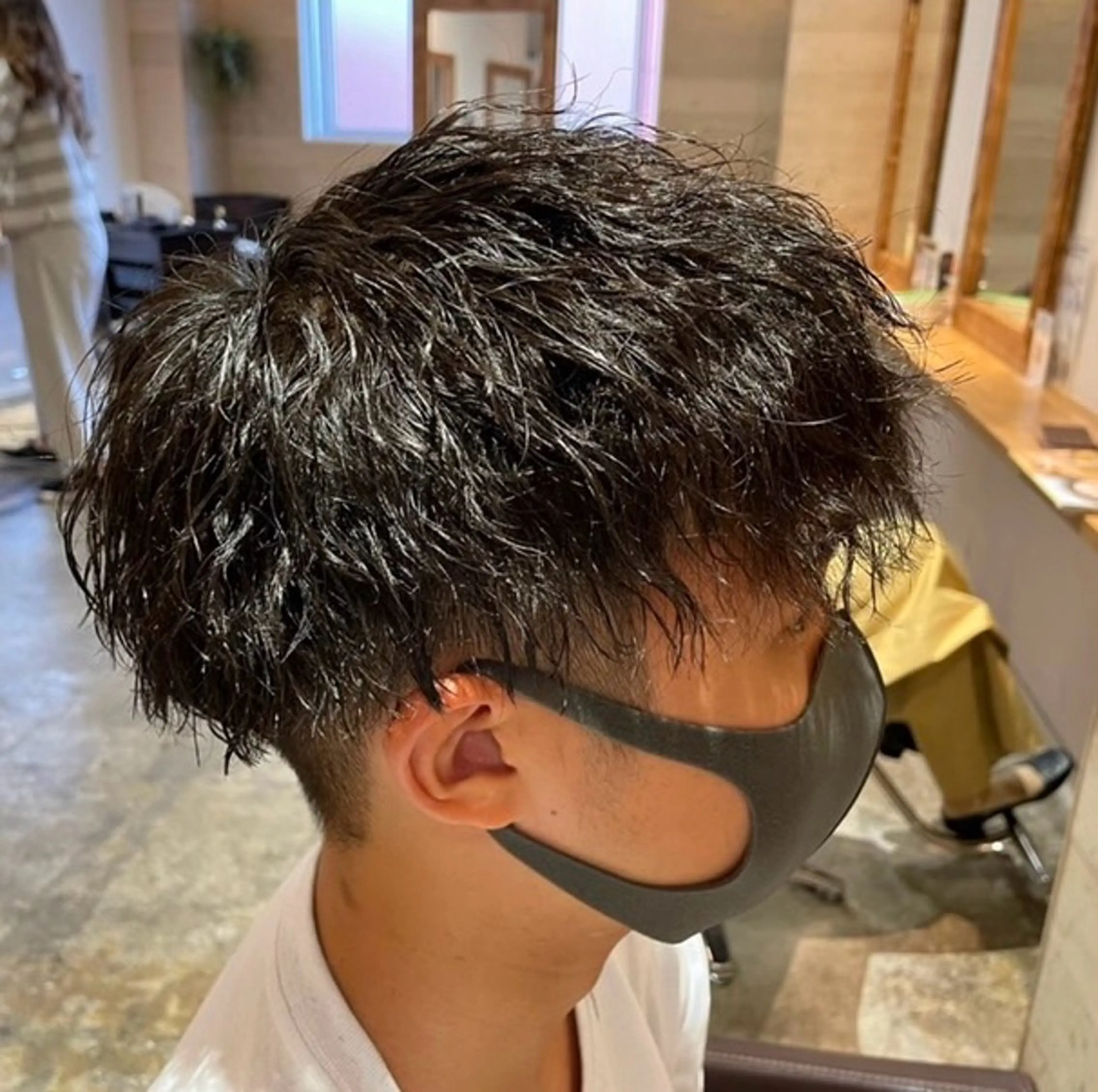 ミディアム パーマ メンズ カット パーマ トリートメント 🔹似合わせ✖️垢抜 け職人/ℕ𝕆ℝ𝕀のヘアスタイル