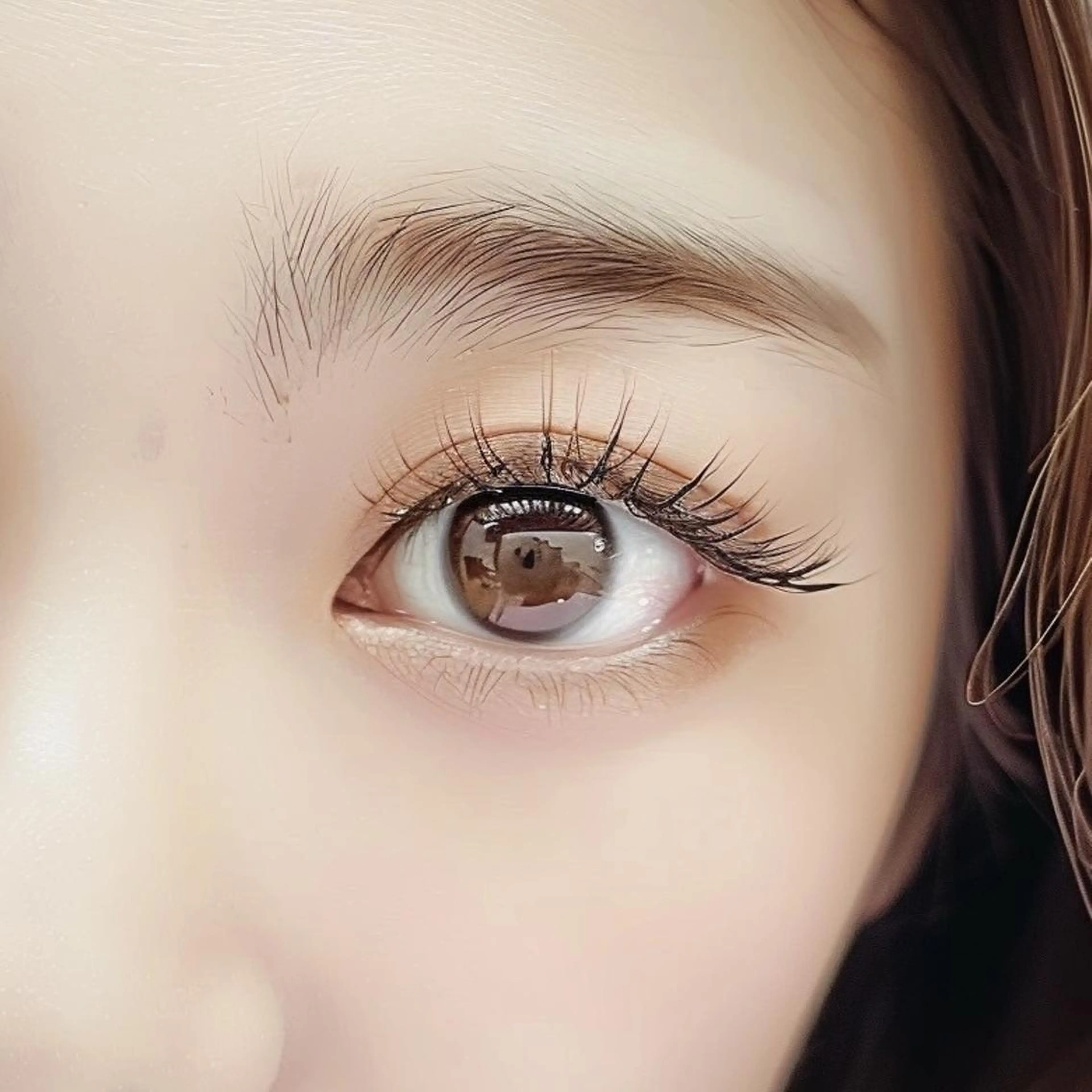 マツエク・マツパ マツエク 艶髪カラー💙ྀི/ アイ兼任👀/ミナルのヘアスタイル