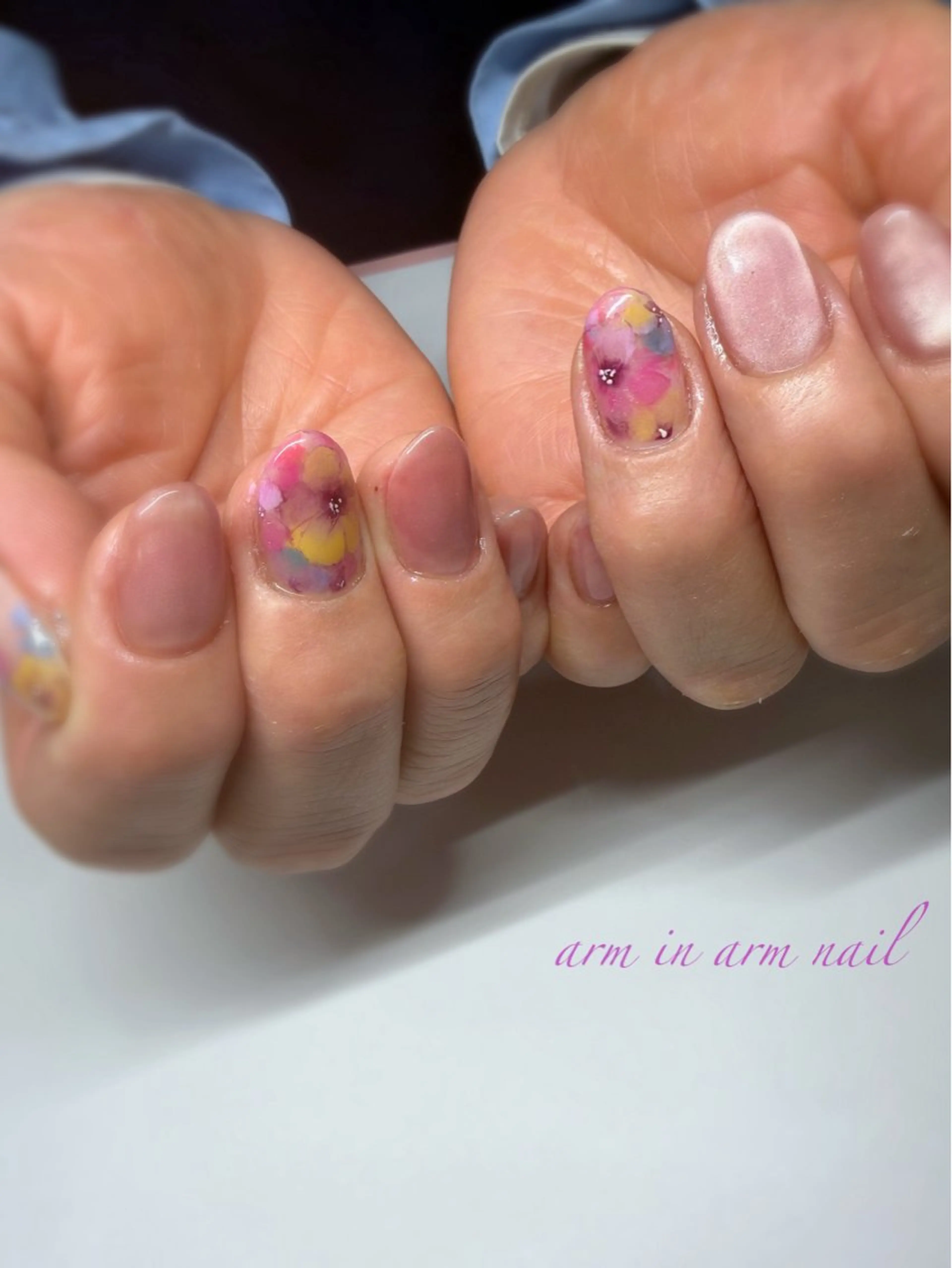 ネイル arm in arm ︎✿Yamamotoのマツエク・マツパデザイン