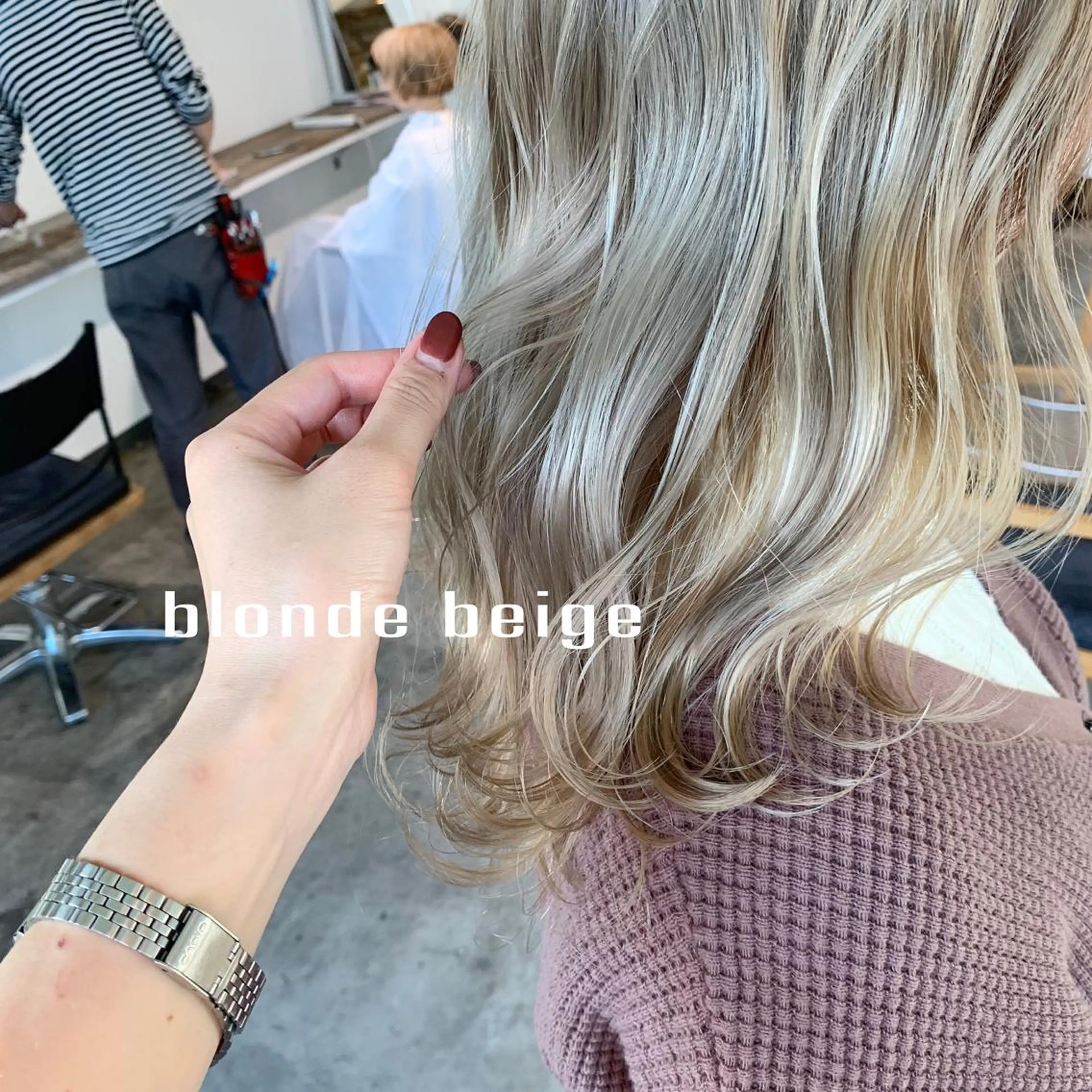 セミロング ヘアカラー トリートメント etore 矢場町 南沙希のヘアスタイル