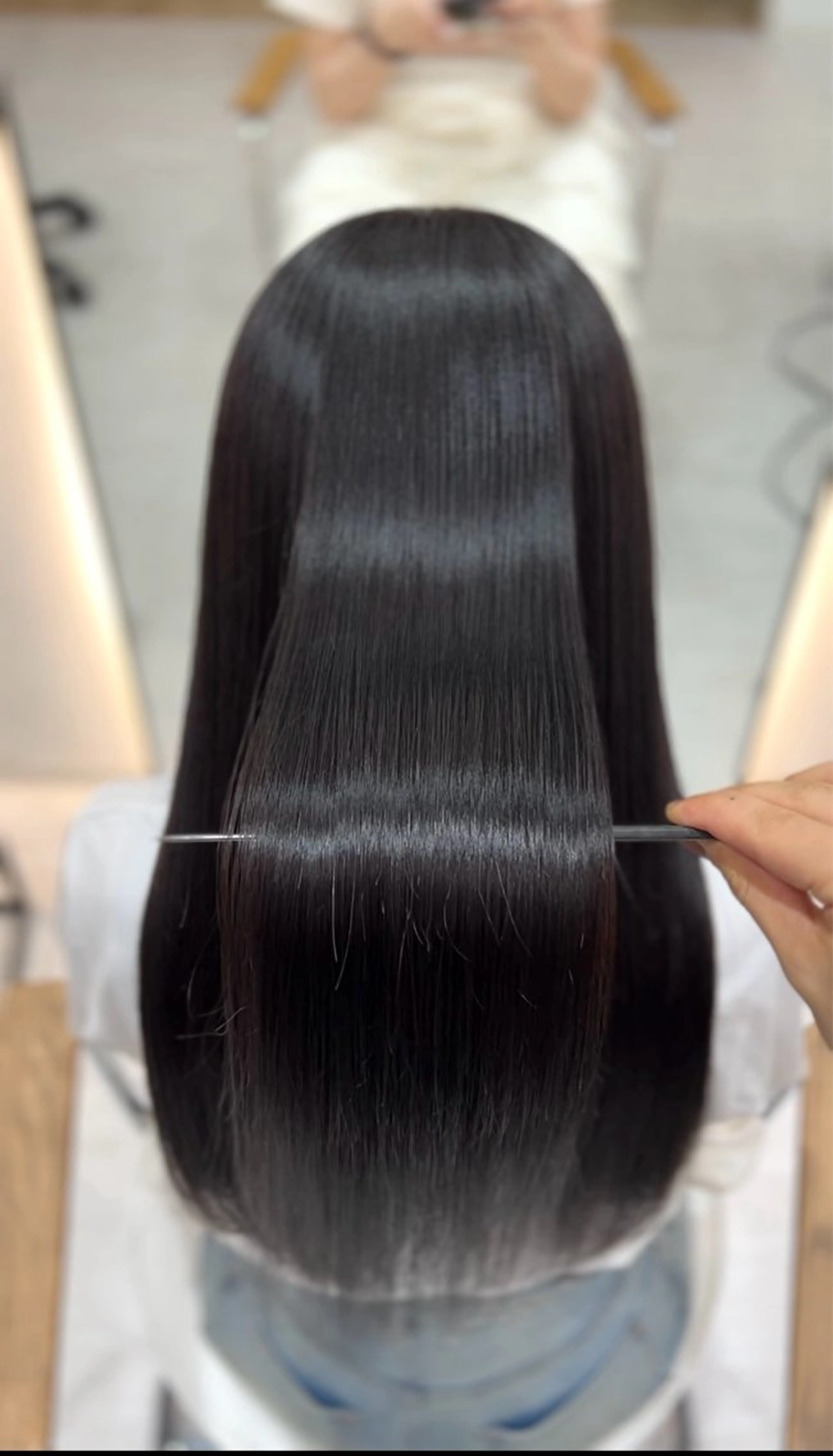 ロング カット ヘアカラー トリートメント 🩶レイヤー/艶髪/ 顔周り/韓国風/輝士のヘアスタイル