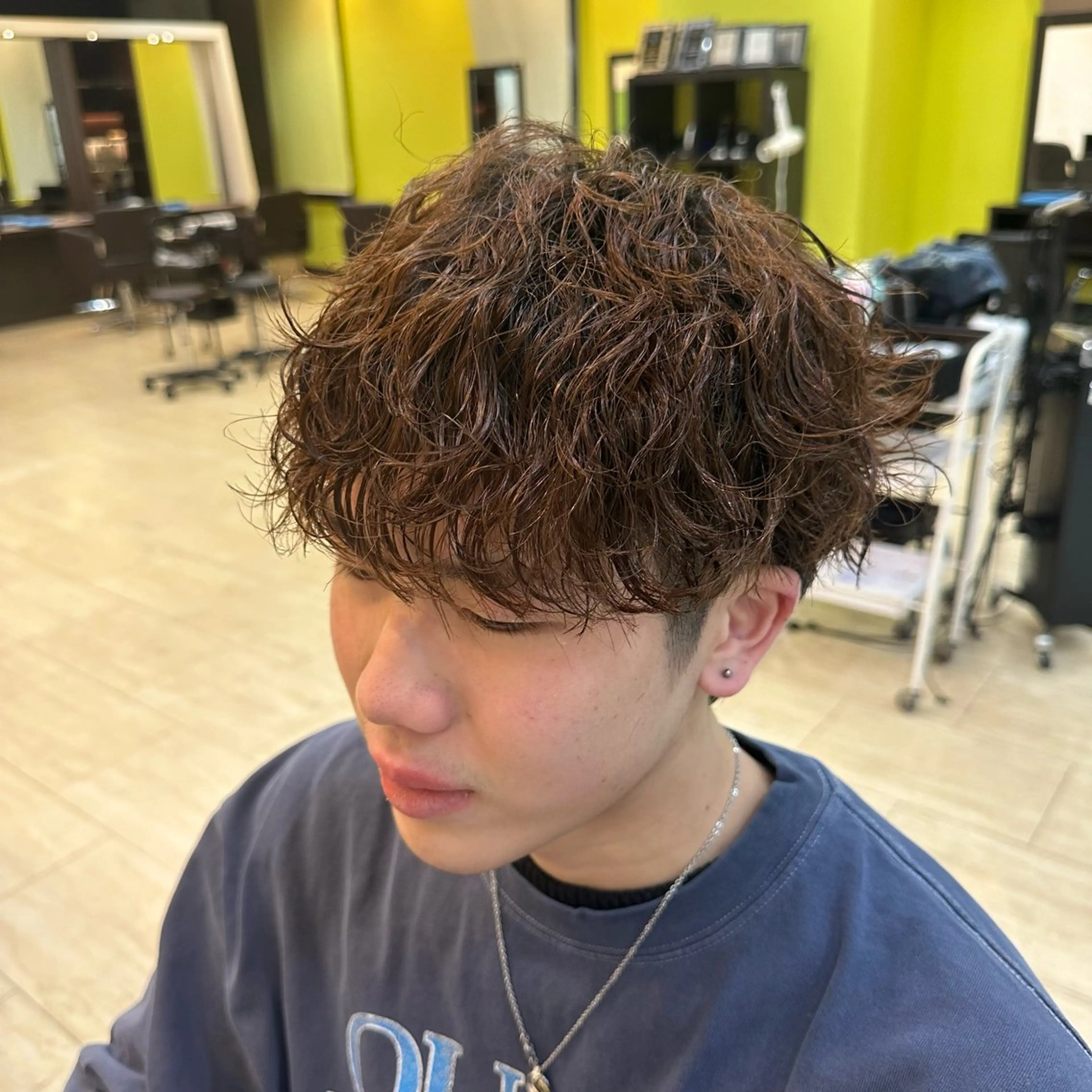 ショート カット パーマ 韓国メンズヘア 田城伶治のヘアスタイル