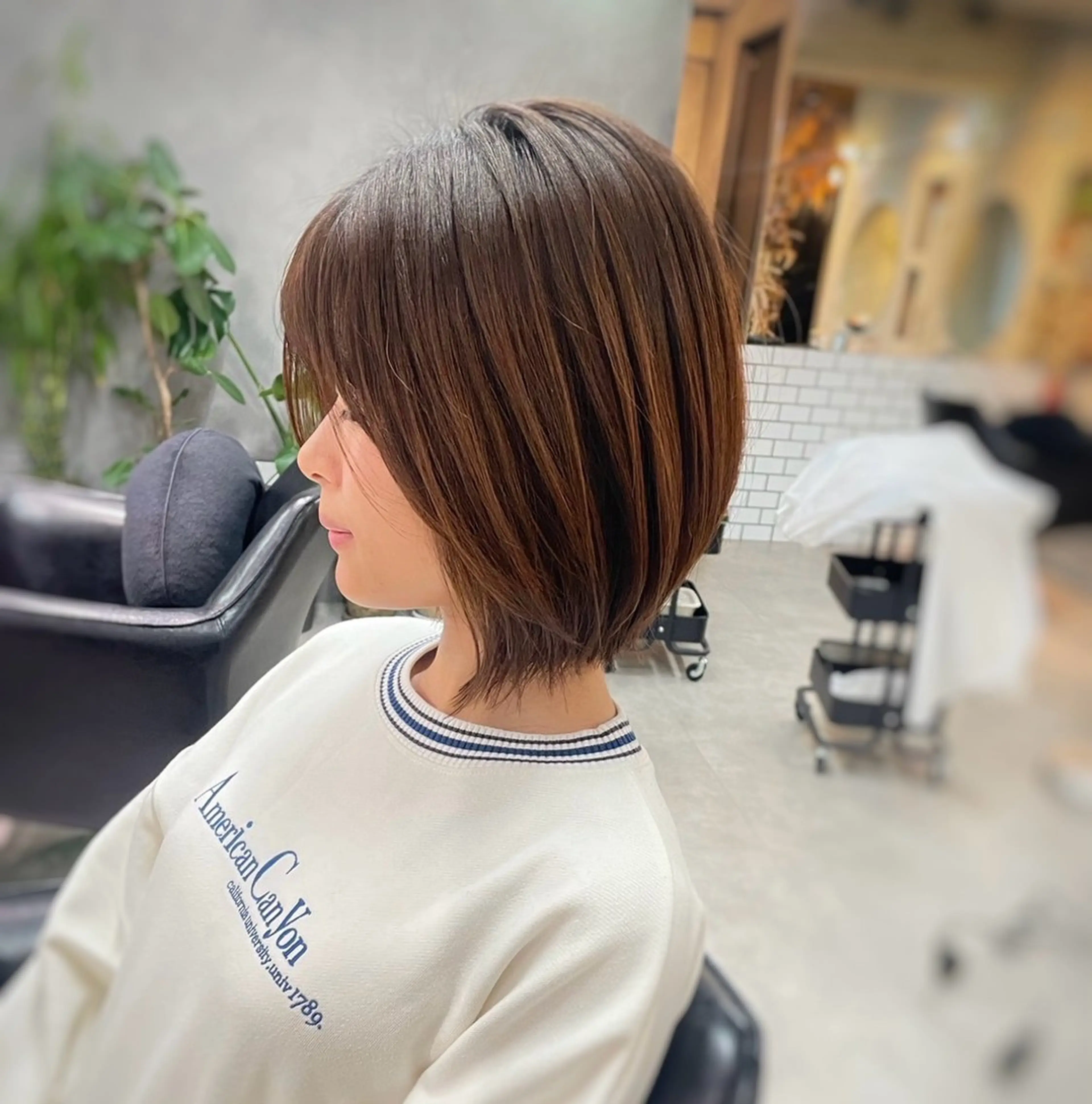 自然にワントーンup！ナチュラルブラウン🐻♡暖色カラー♡の写真