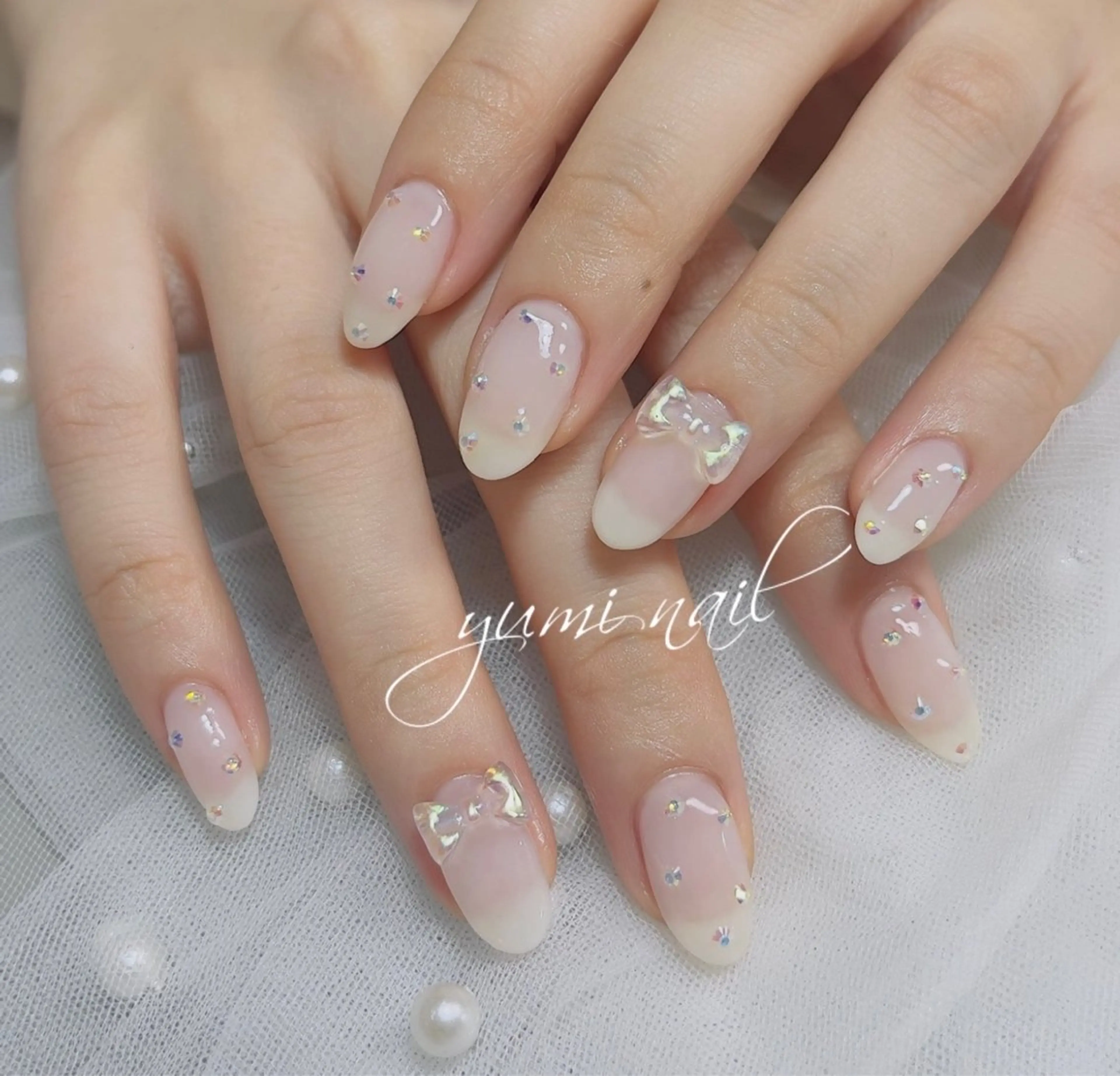 ネイル 𝐲𝐮𝐦𝐢🎀 長さ出しデザイン専門のネイルデザイン