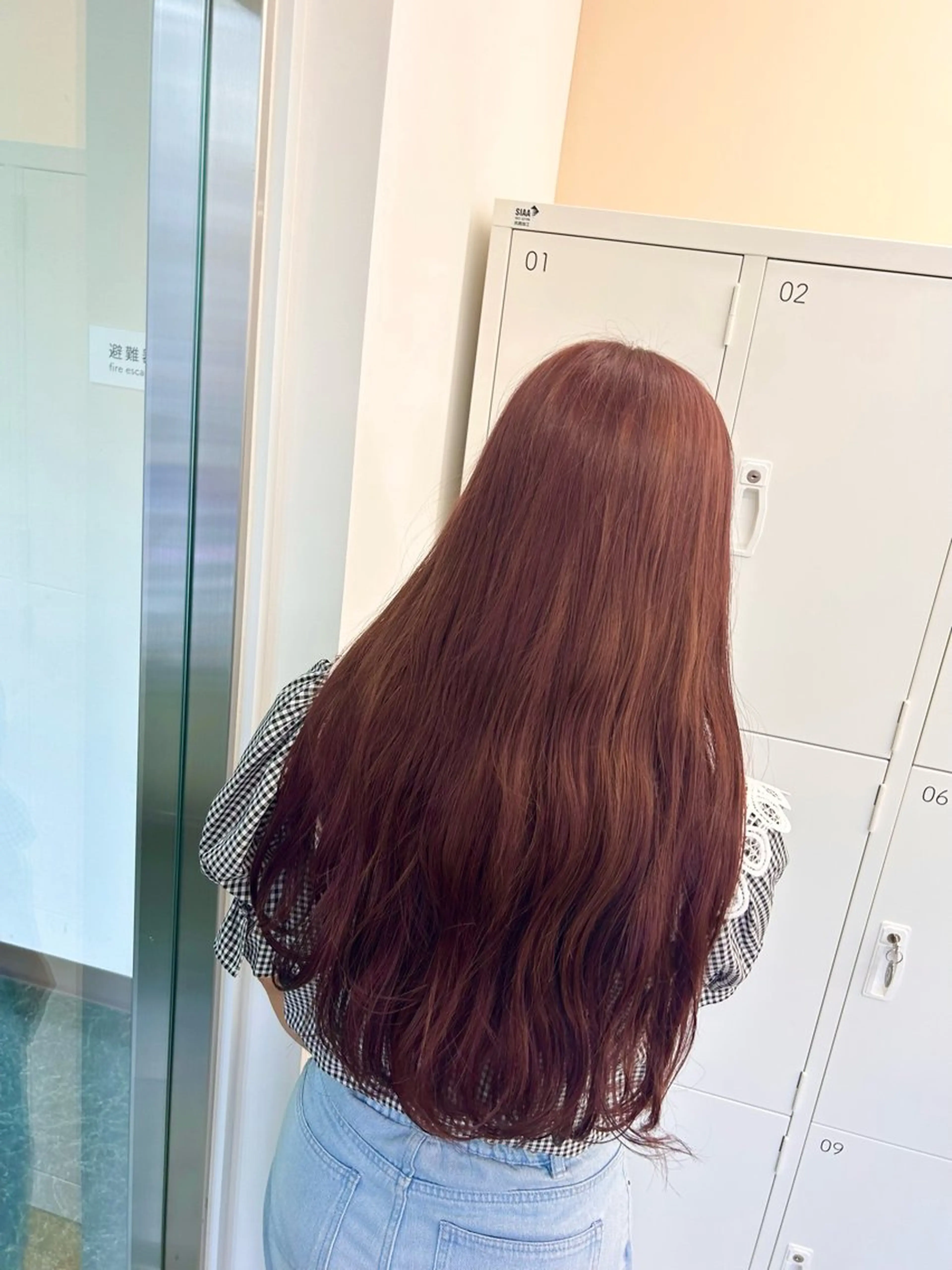 ロング カラー ブリーチ 韓国ヘア nanahaのヘアスタイル