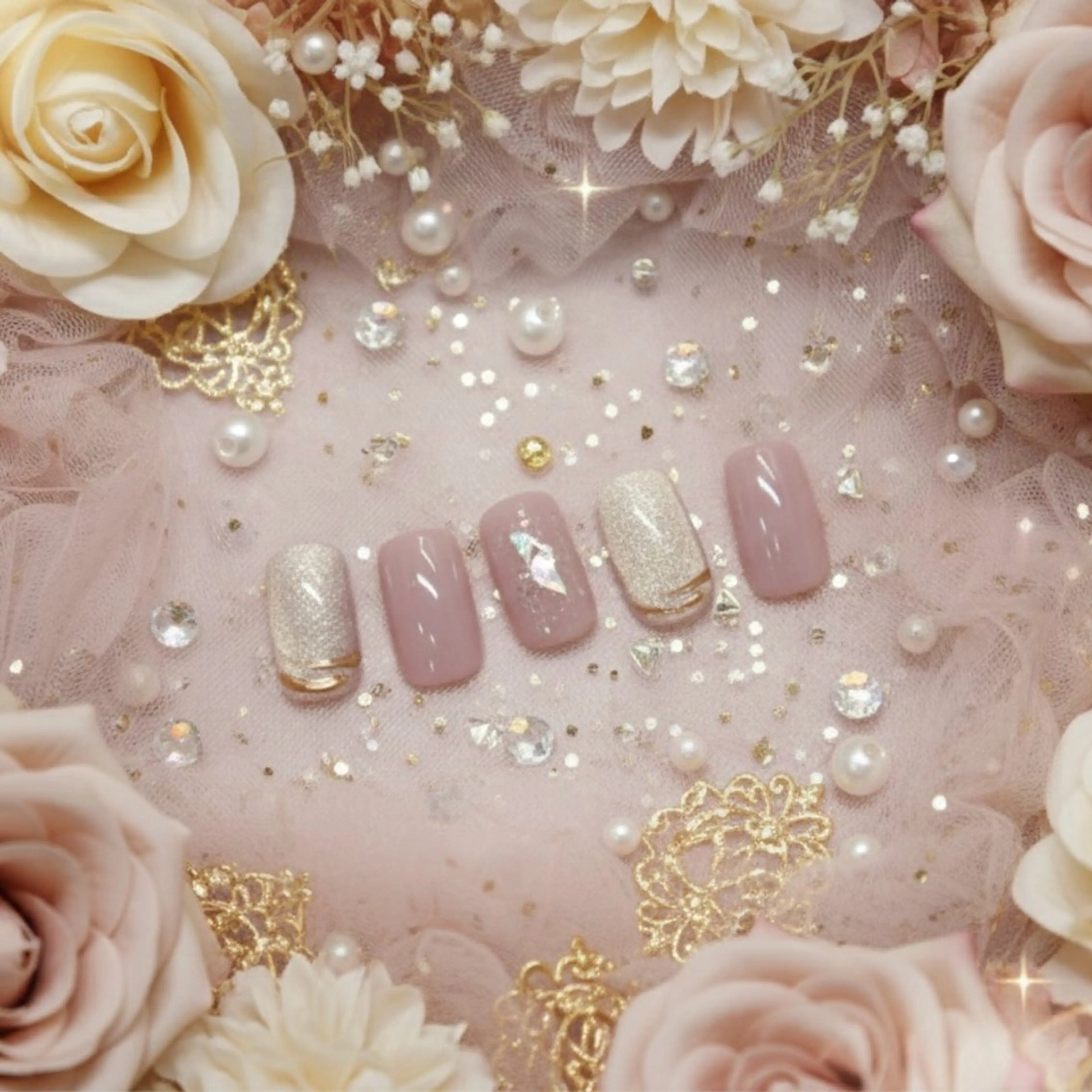 ネイル オフィスネイル ピンク ハンドネイル Souriant Hitomiのネイルデザイン