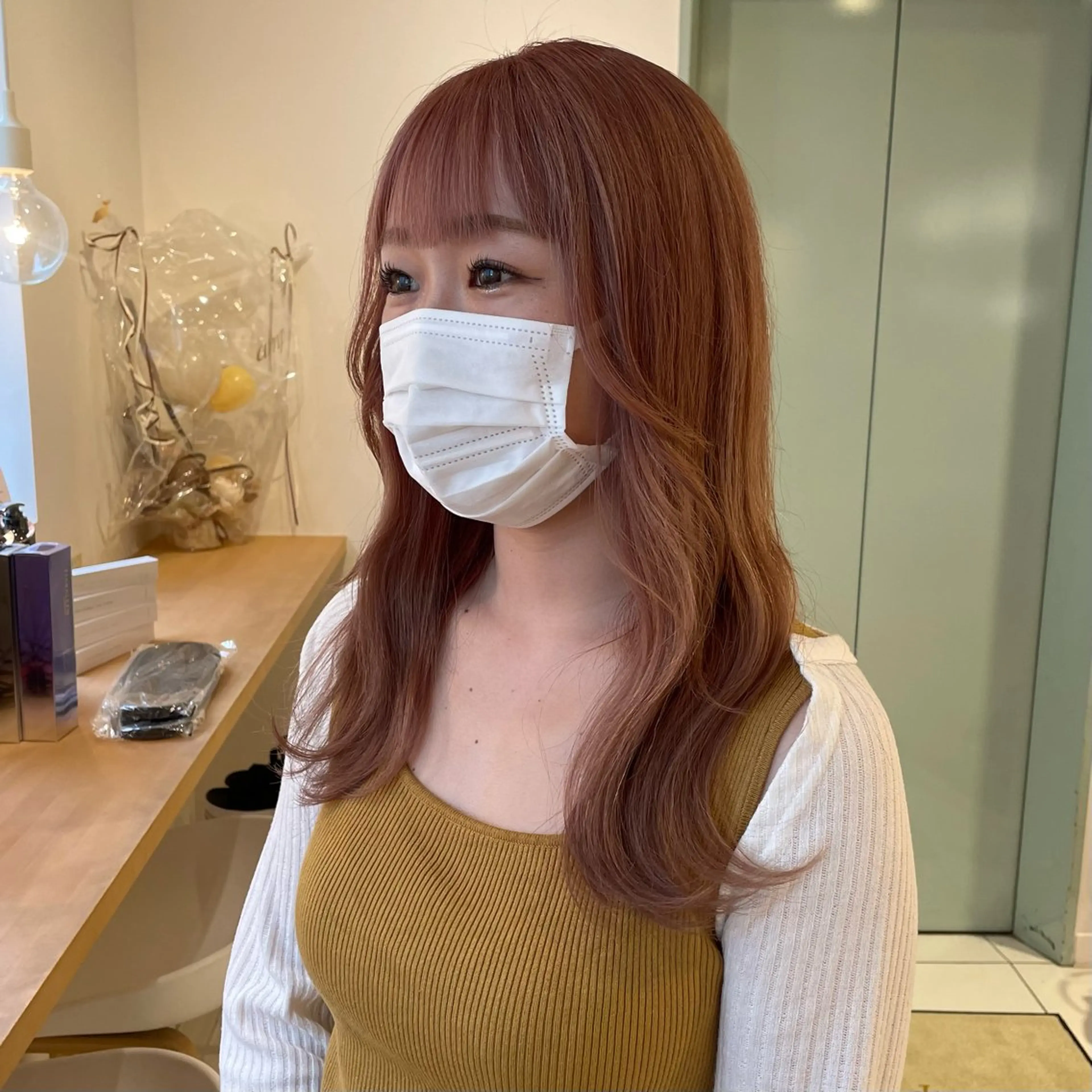 ロング カラー 田口 花葉のヘアスタイル