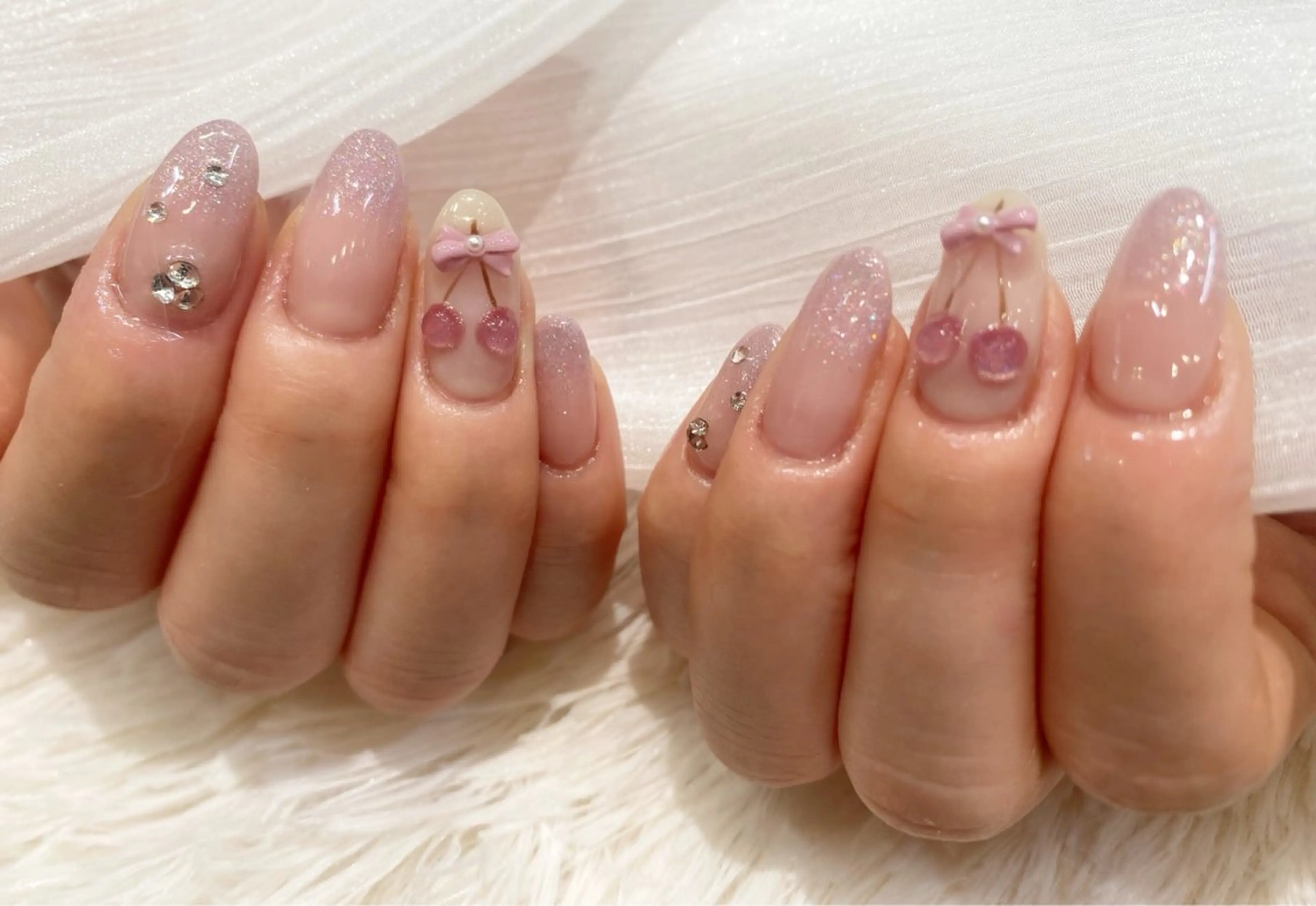 ネイル マグネットネイル 春ネイル ハンドネイル ネイルサロン nail_upのネイルデザイン