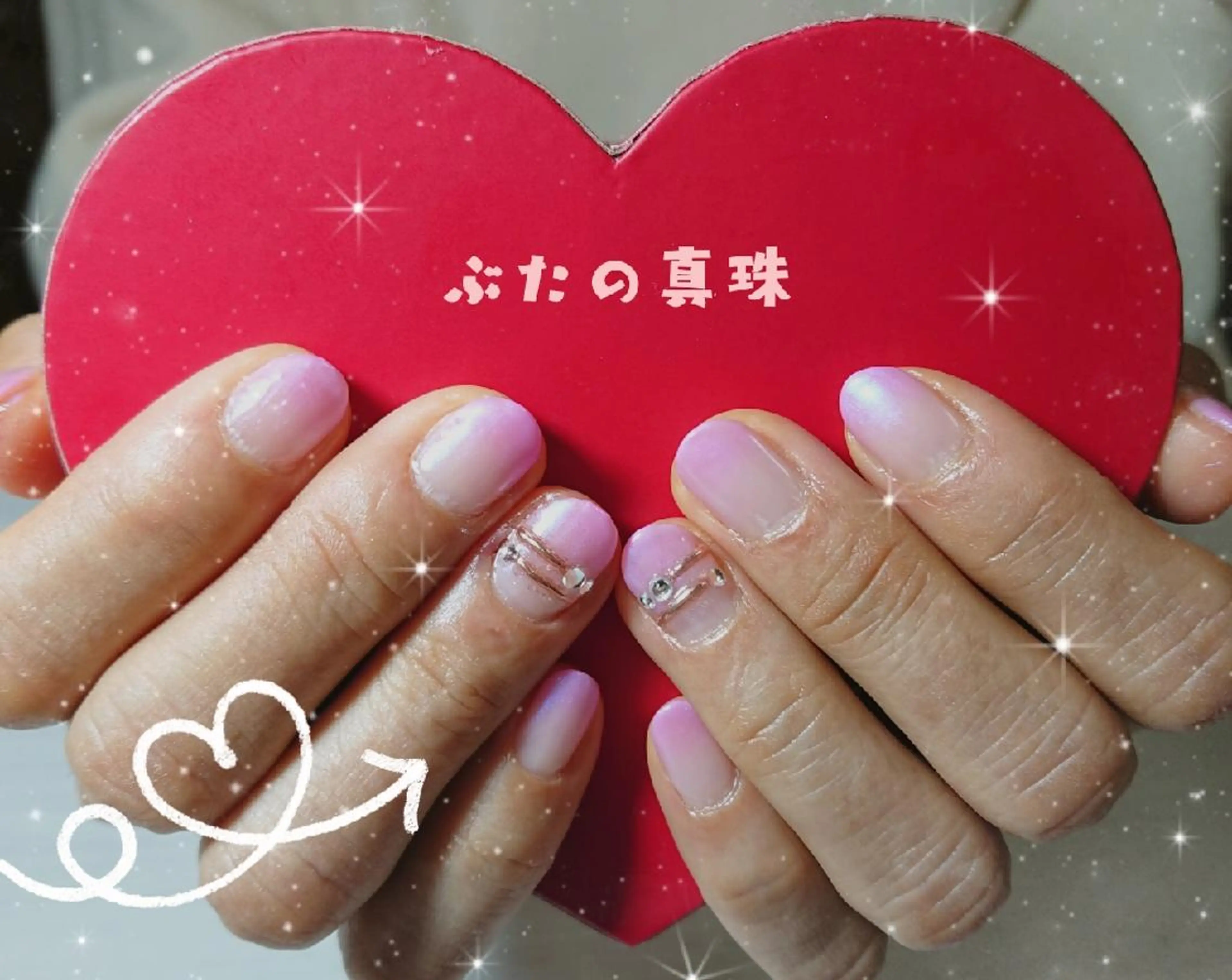 ネイル グラデーション ハンドネイル 林 珠里のネイルデザイン