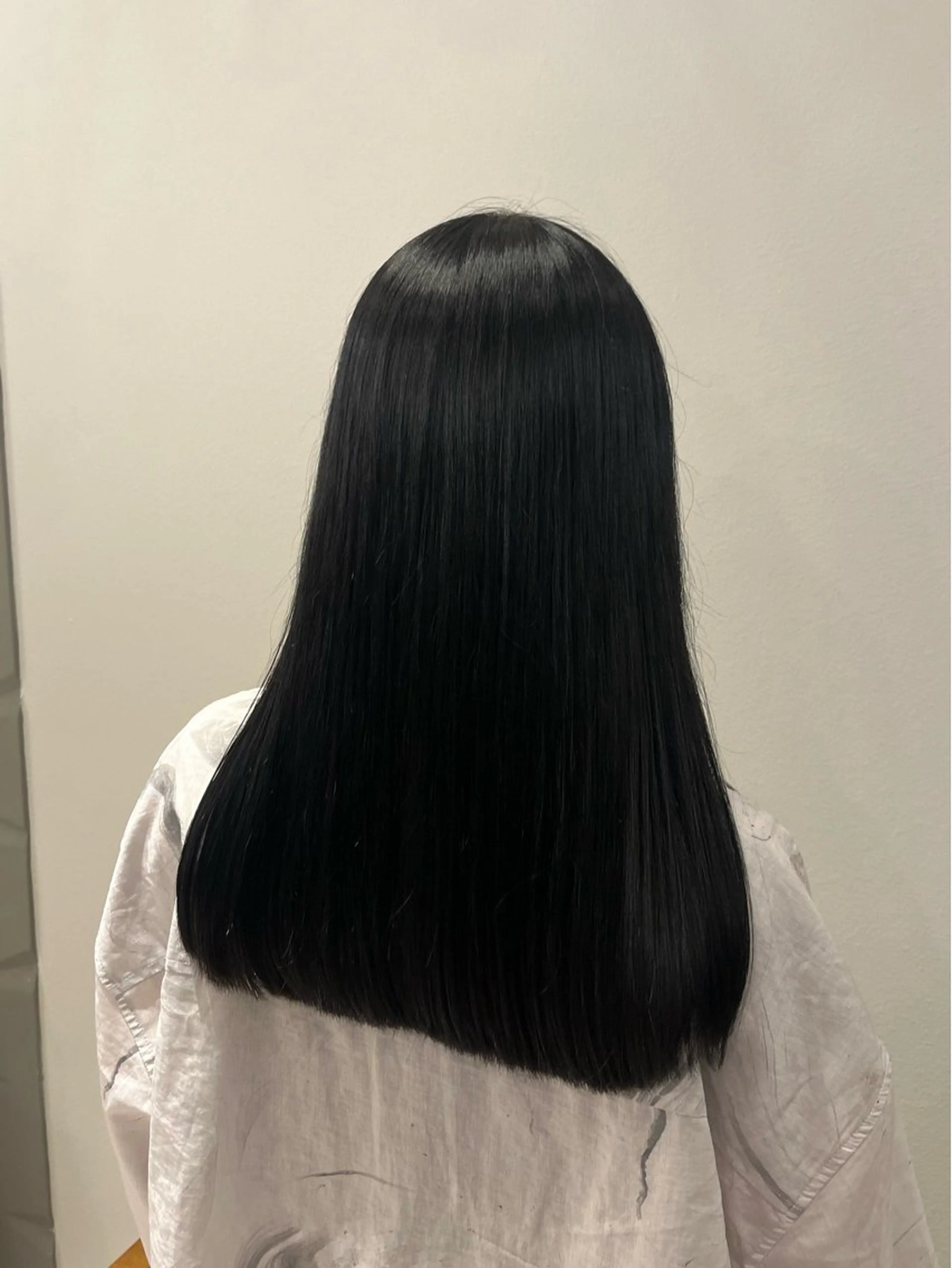 セミロング カラー 黒髪 カット ヘアカラー 暖色/顔周り /ヘアメ/あつはのヘアスタイル