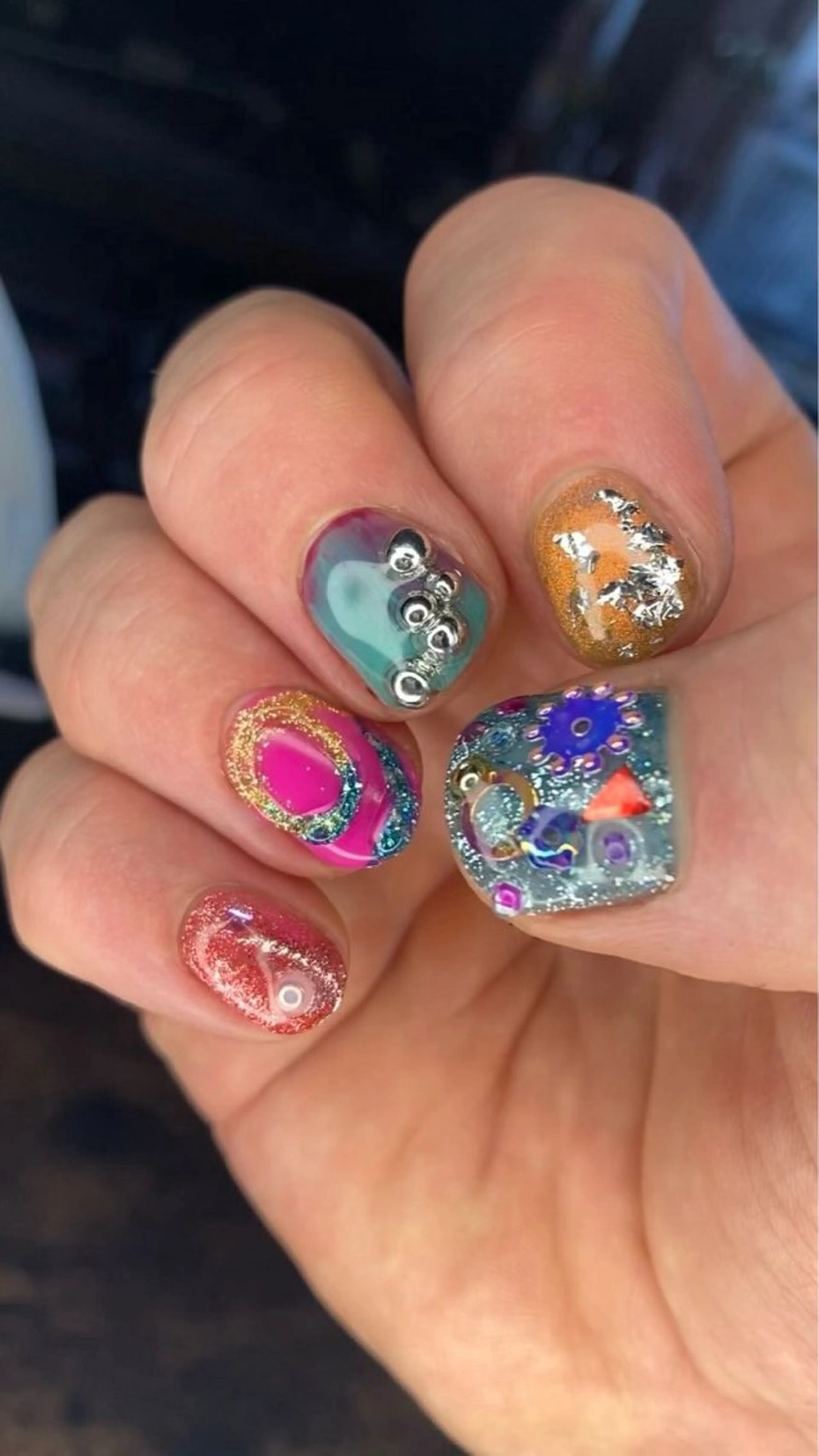 ネイル ハンドネイル 海外ネイル u4me🦄💜のネイルデザイン