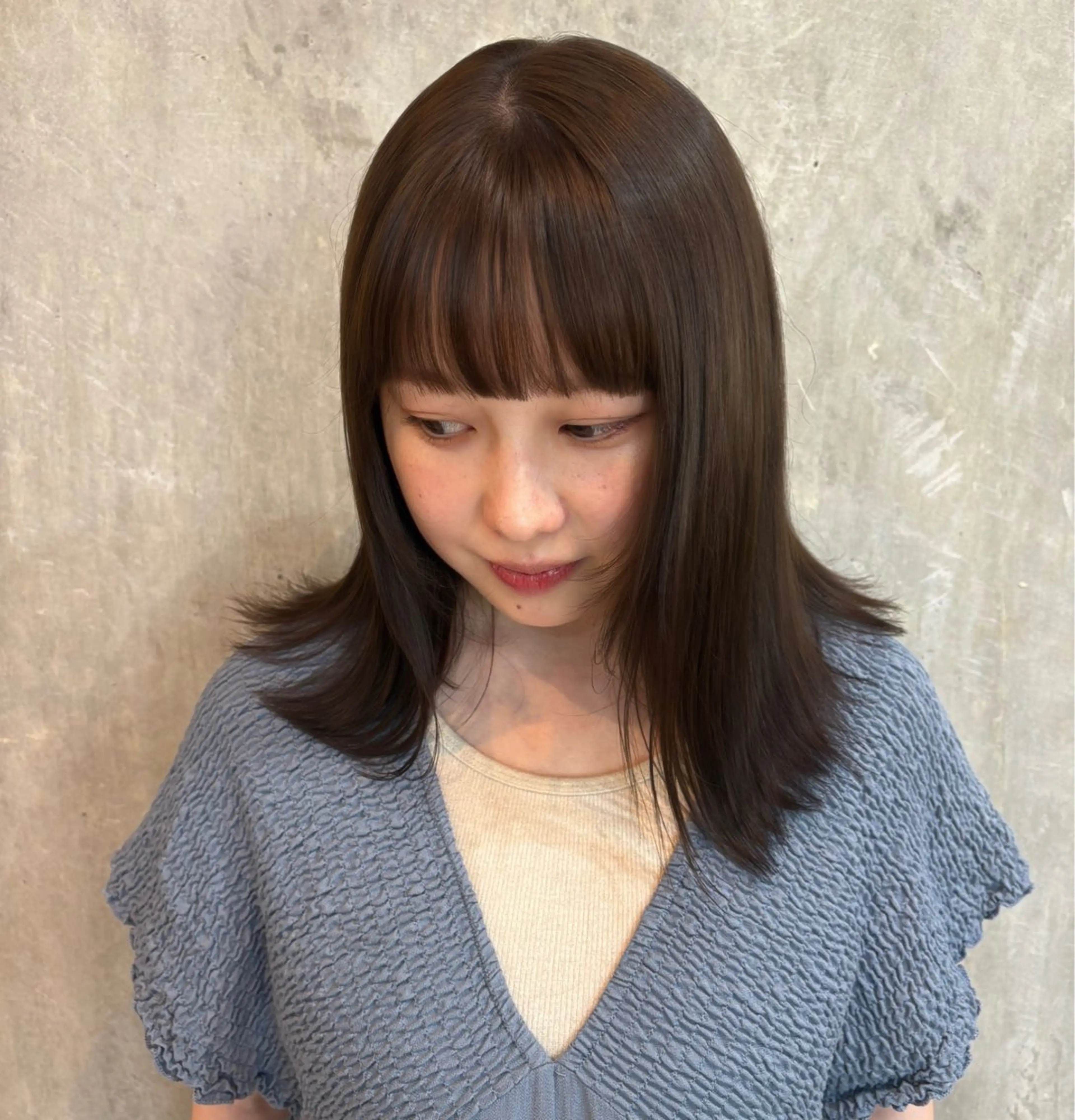 ミディアム ヘアカラー botan🪷☆*。 レ ナのヘアスタイル