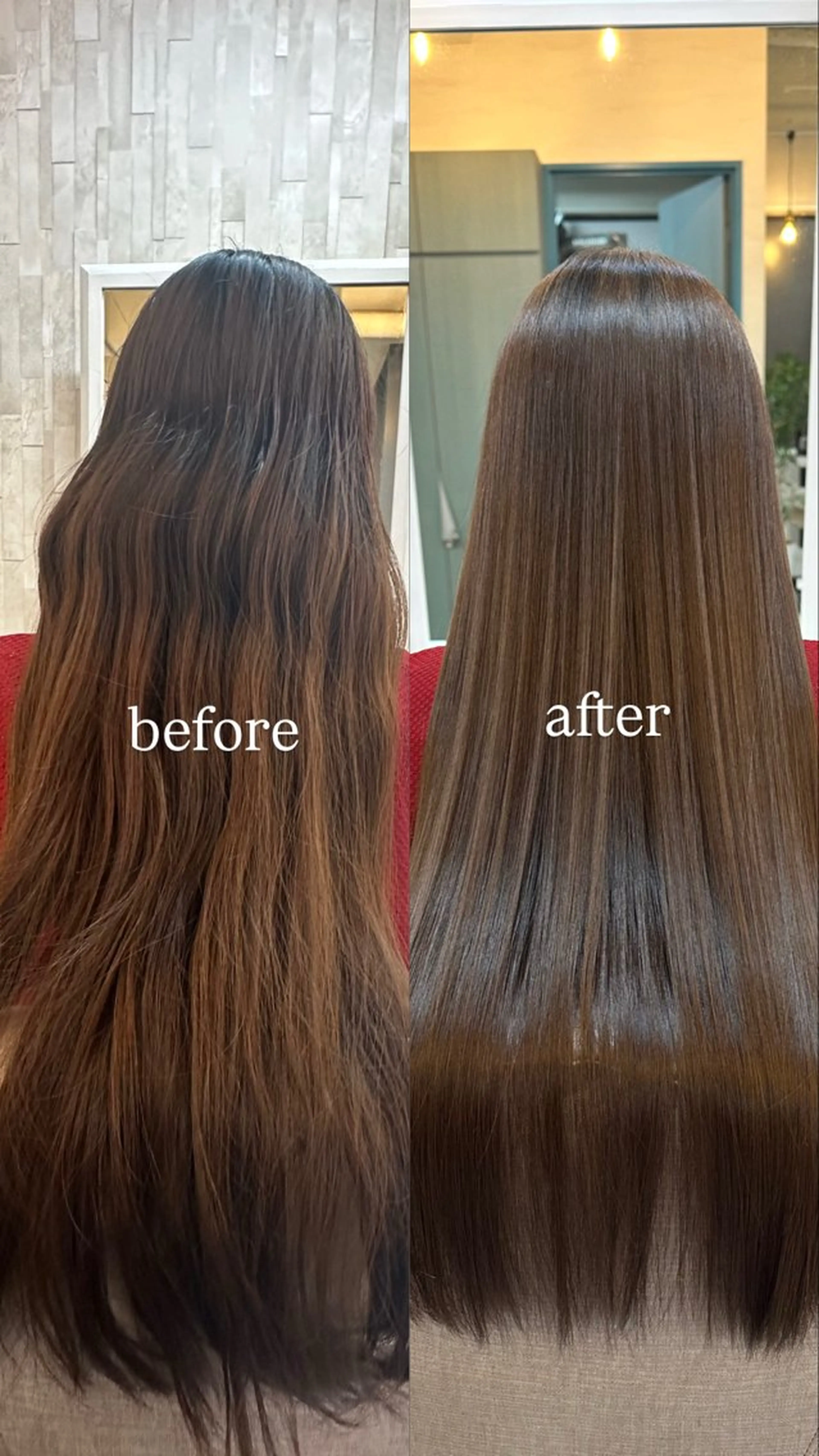 ロング トリートメント 🖤ほのか/ツヤ髪 /髪質改善/縮毛矯正のヘアスタイル