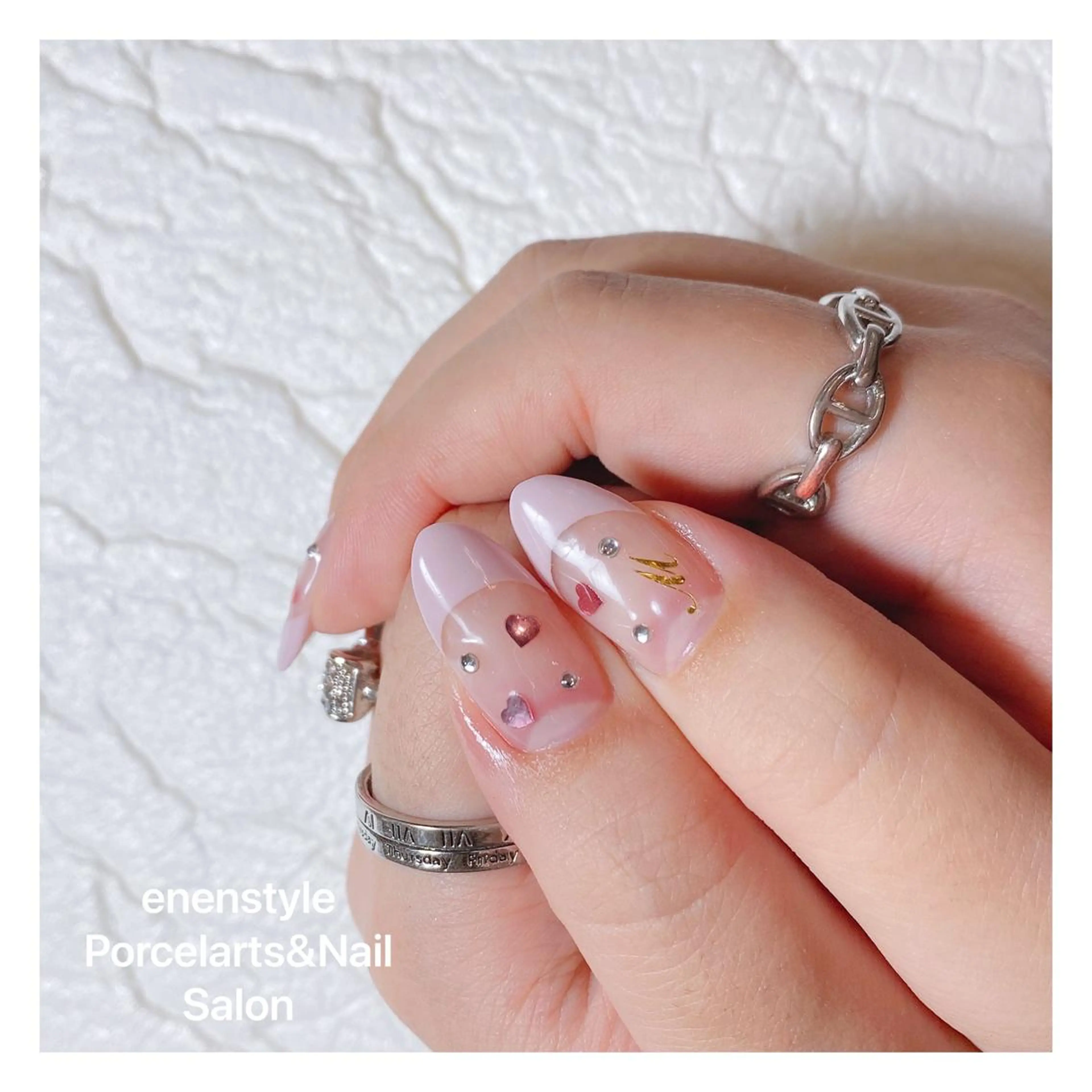 ミディアム ネイル ハンドネイル 👑enen style👑のネイルデザイン