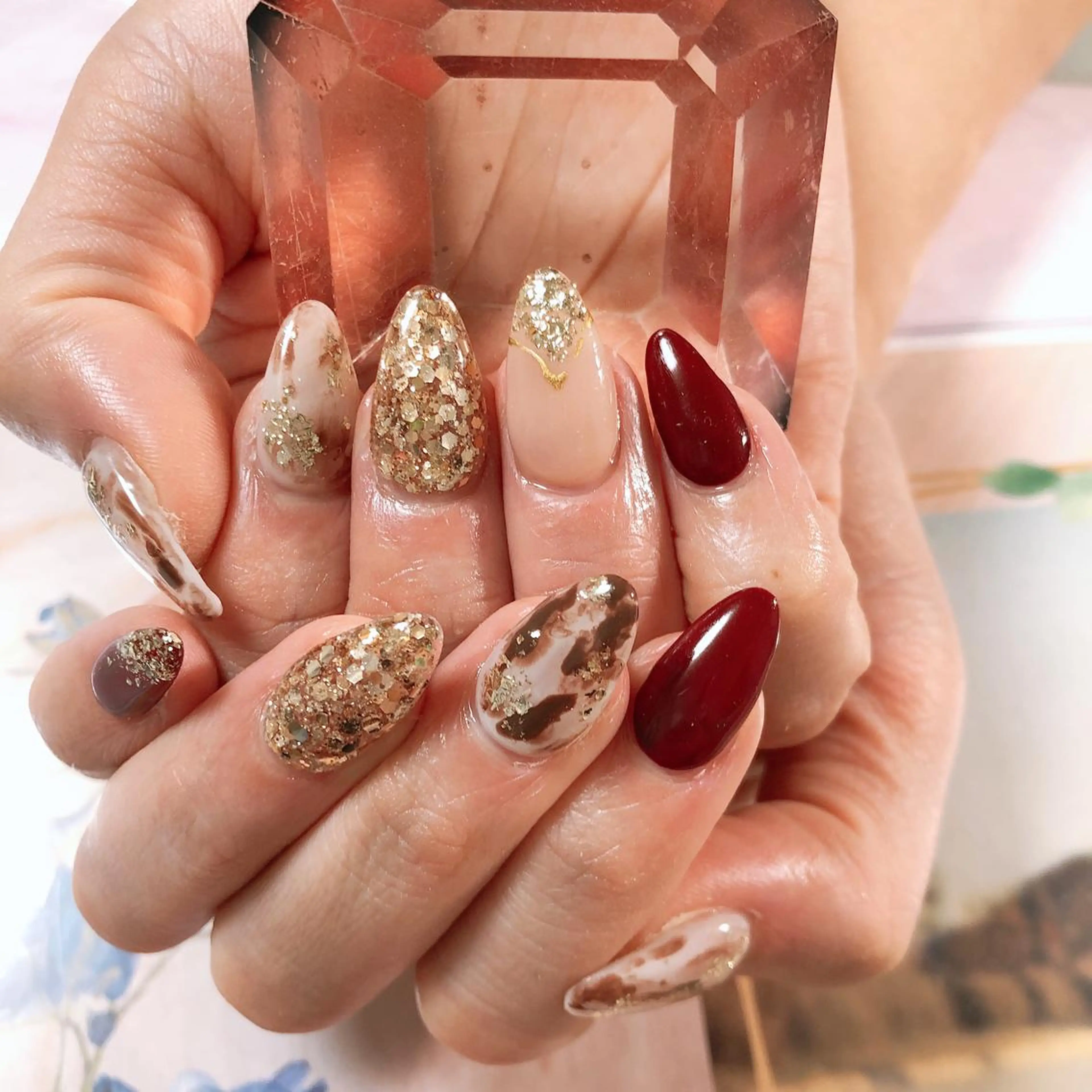 ロング ネイル ハンドネイル ハンドケア 💎ビューティサロン 湘南　RIRAN💎のネイルデザイン