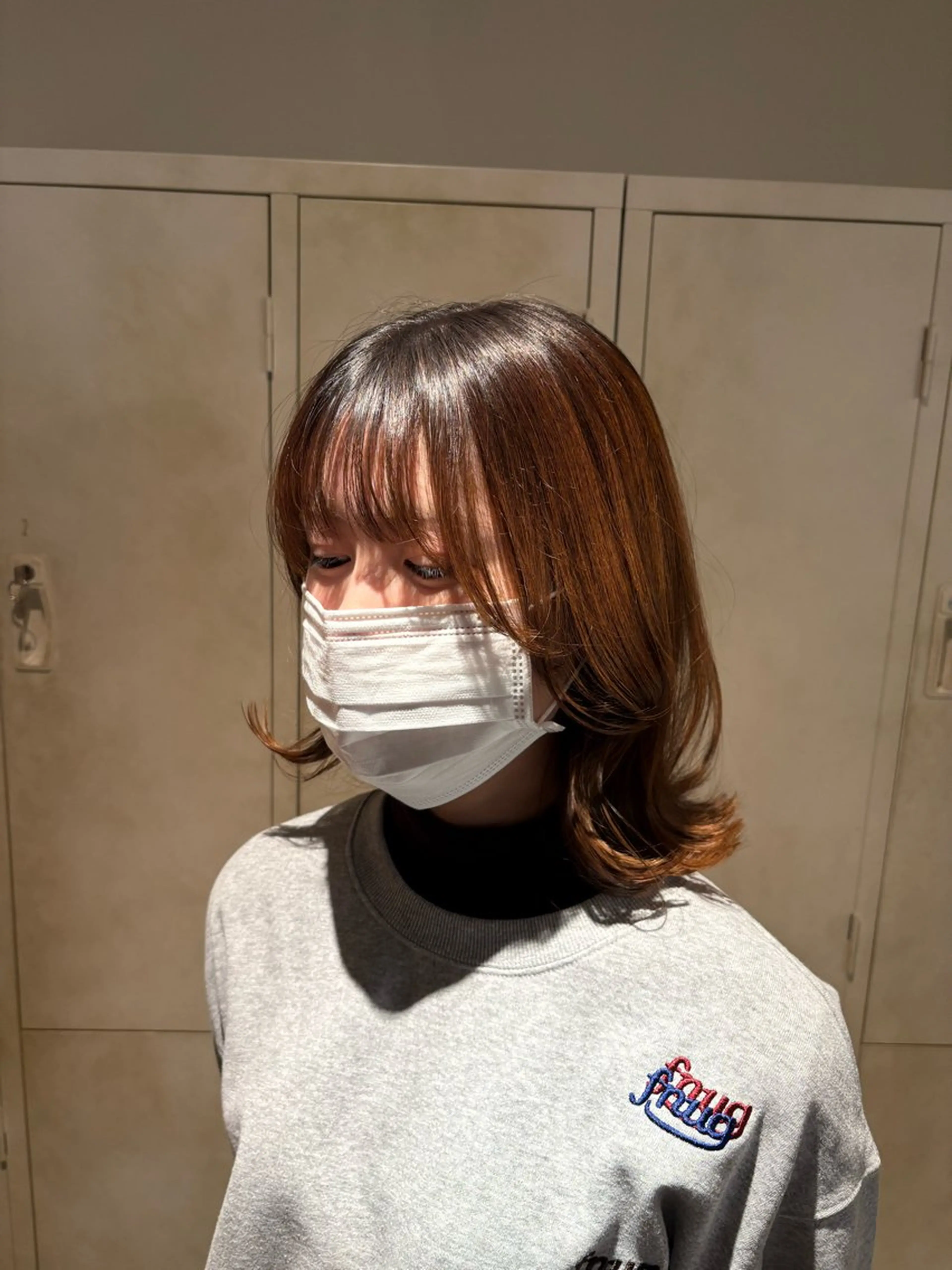 ミディアム 透明感カラー/に合わ せカット/サクラ🌸のヘアスタイル