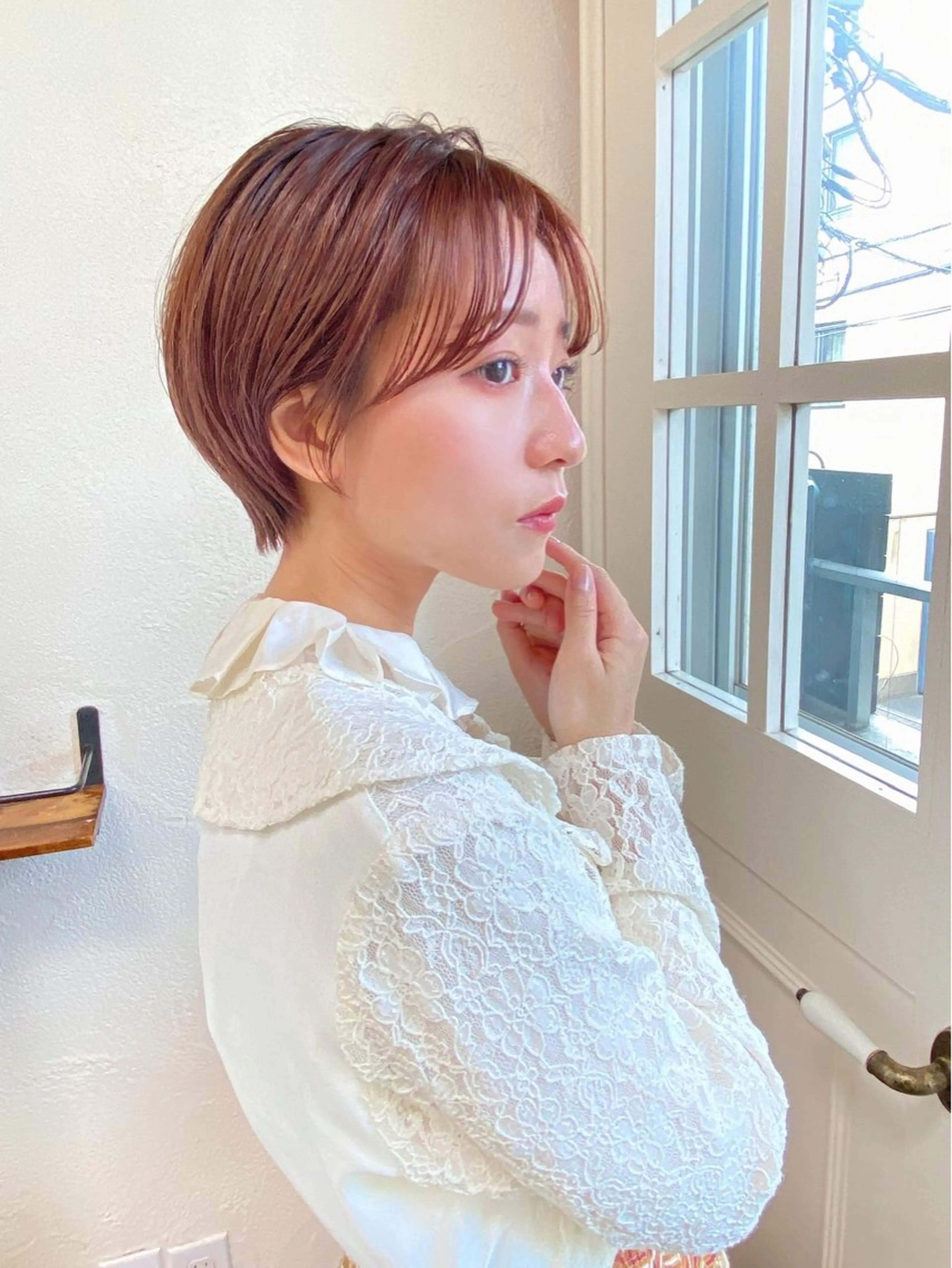 カラー うる艶カラー× ハイトーン/miuのヘアスタイル