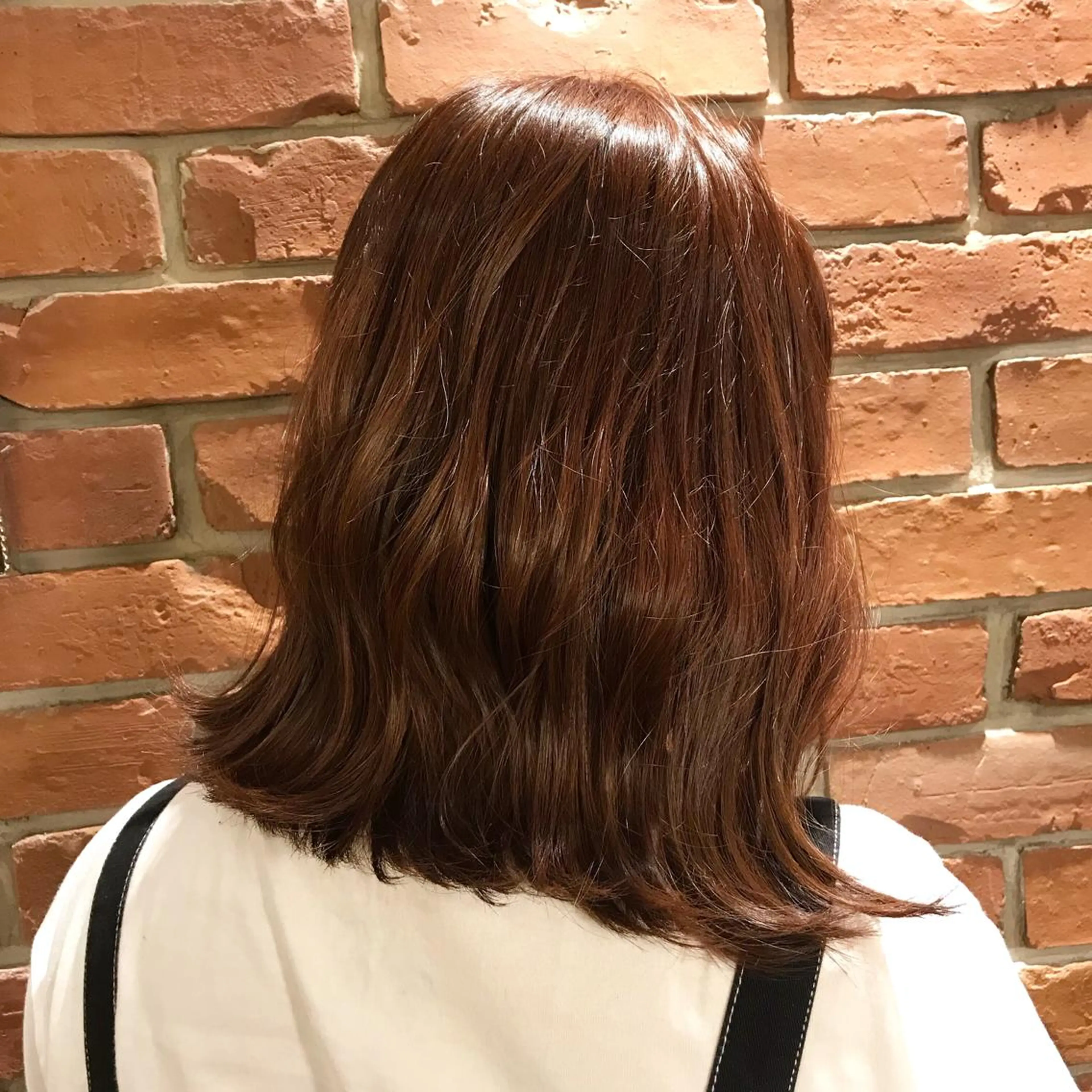 ミディアム カラー ベージュカラー ピンクカラー ピンクベージュ moon  ticobrae所属・こくしょう れいかのヘアスタイル