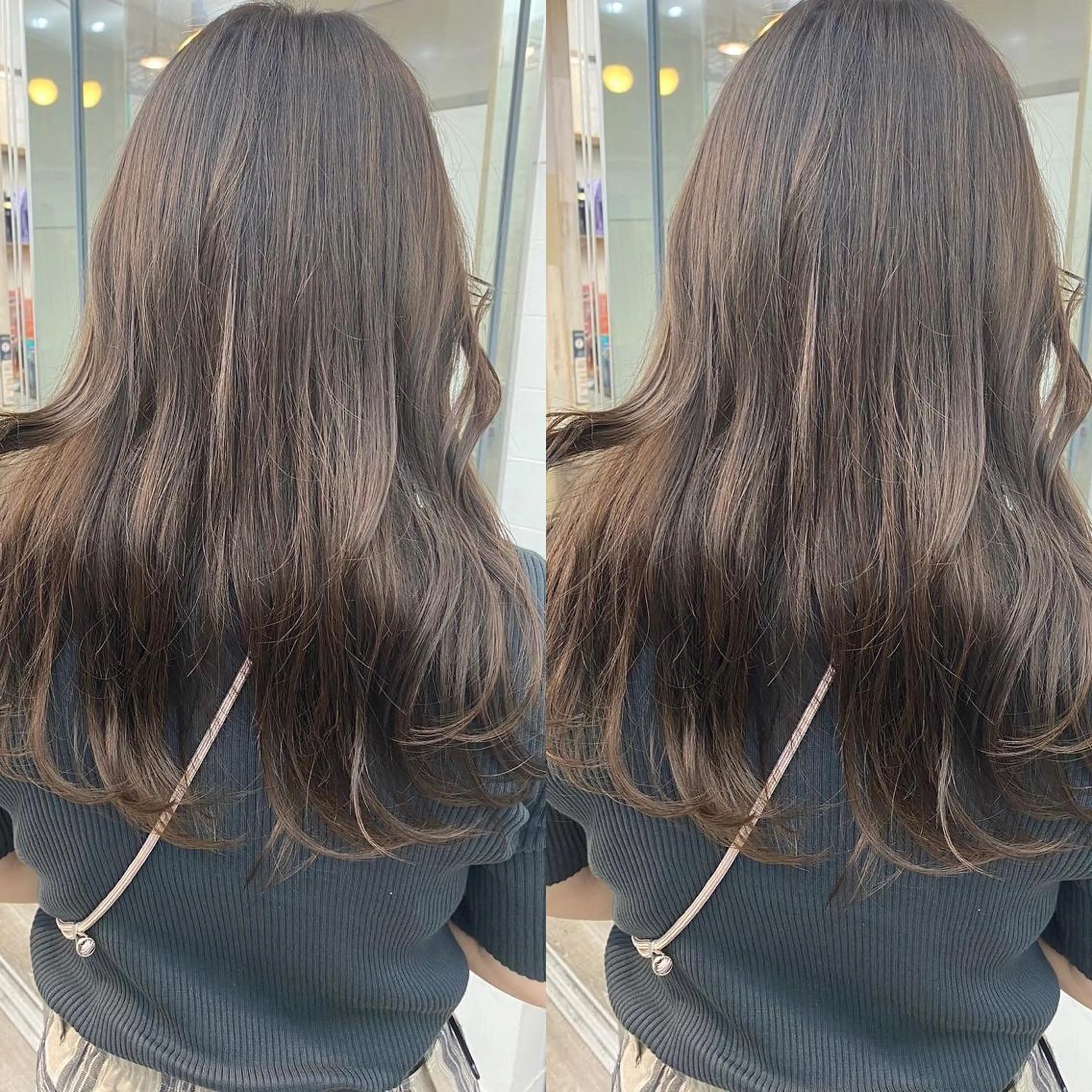 セミロング カラー カット ヘアカラー トリートメント B3  SHARE SALON【ビースリーシェアサロン】所属・☀️透明感color KURO☀️のヘアスタイル