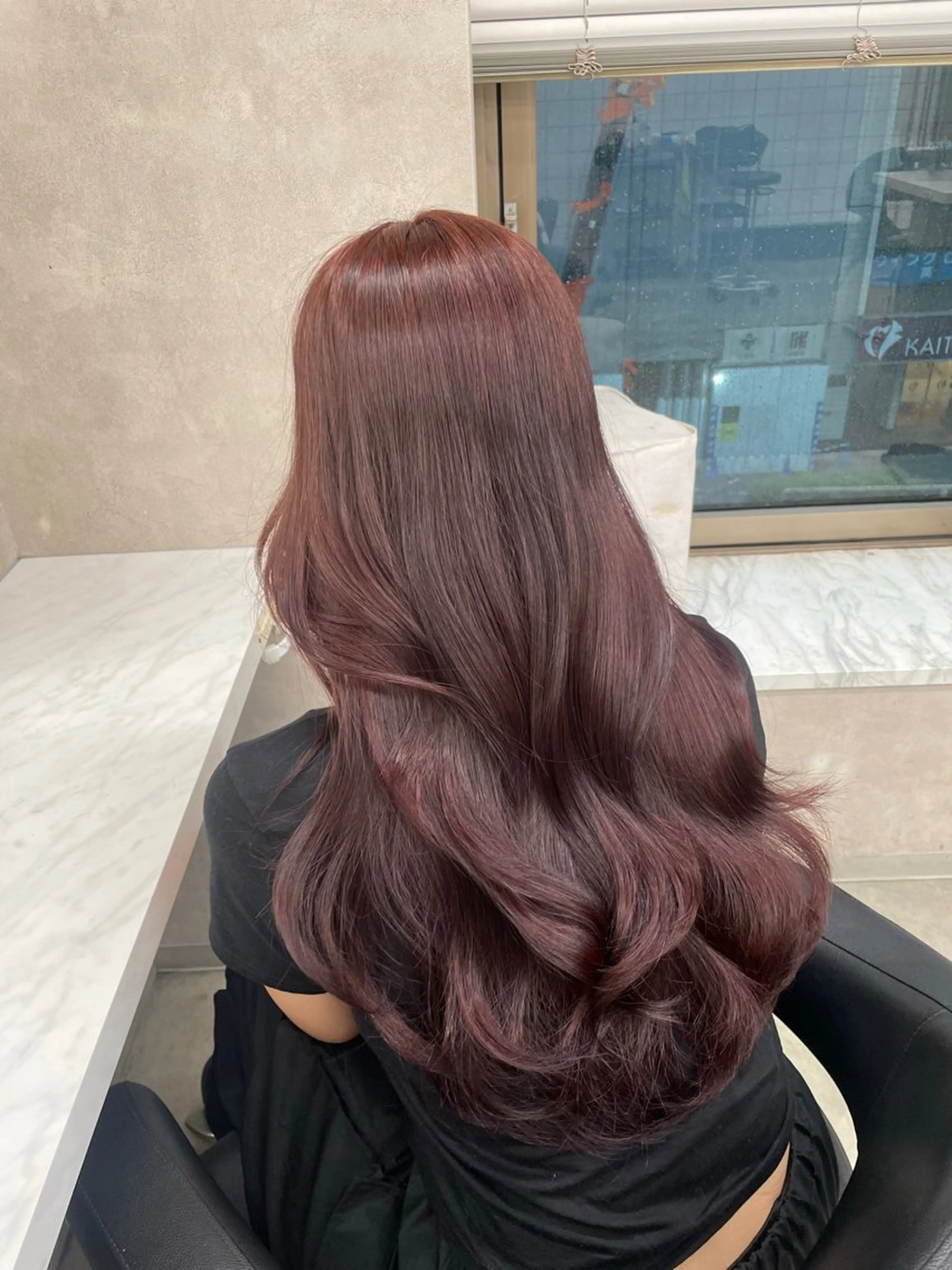 セミロング カラー 表参道ハッシュカット レイヤー/リノンのヘアスタイル