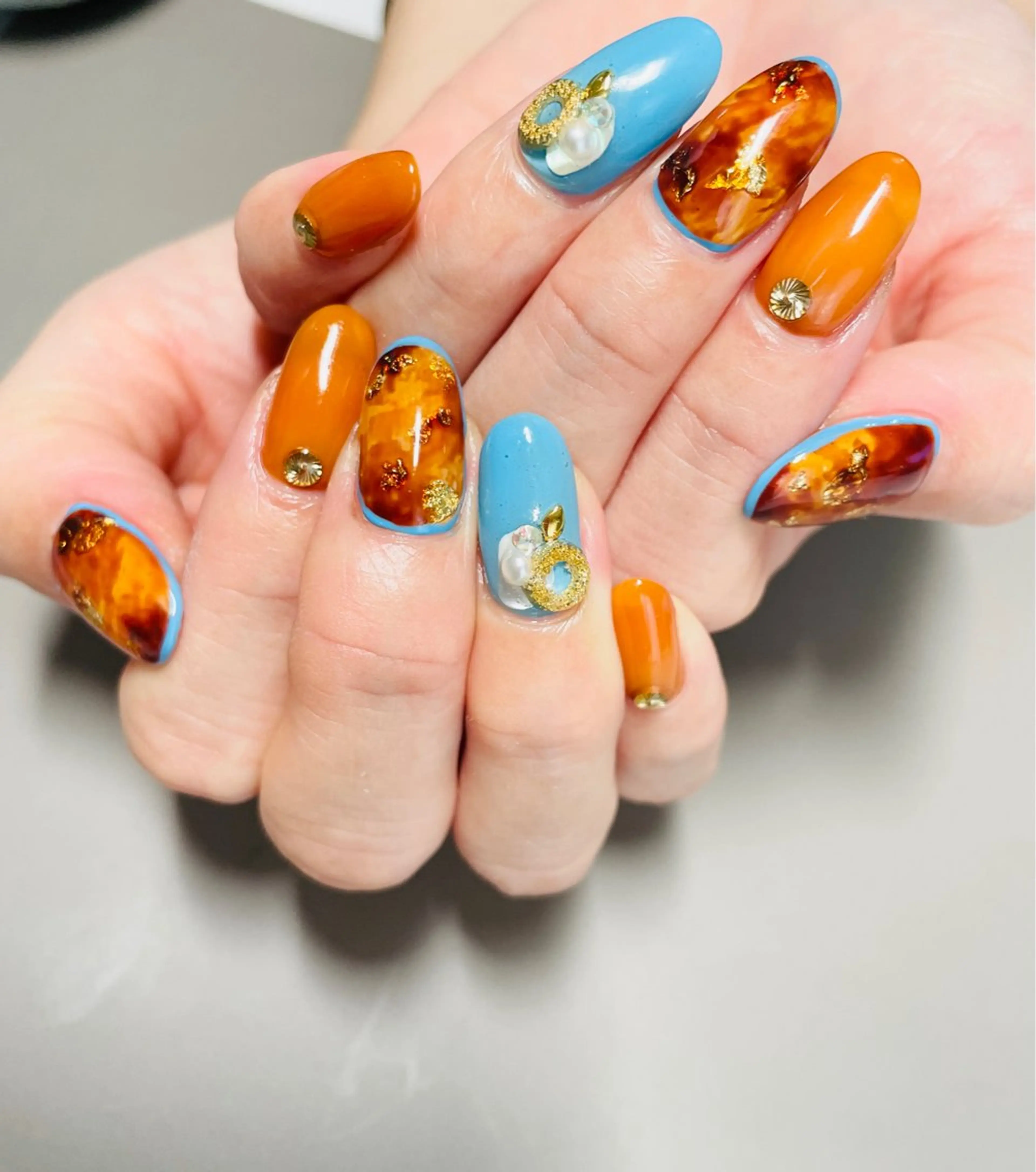 ネイル べっ甲ネイル ハンドネイル N.style所属・Ｎ. styleのネイルデザイン