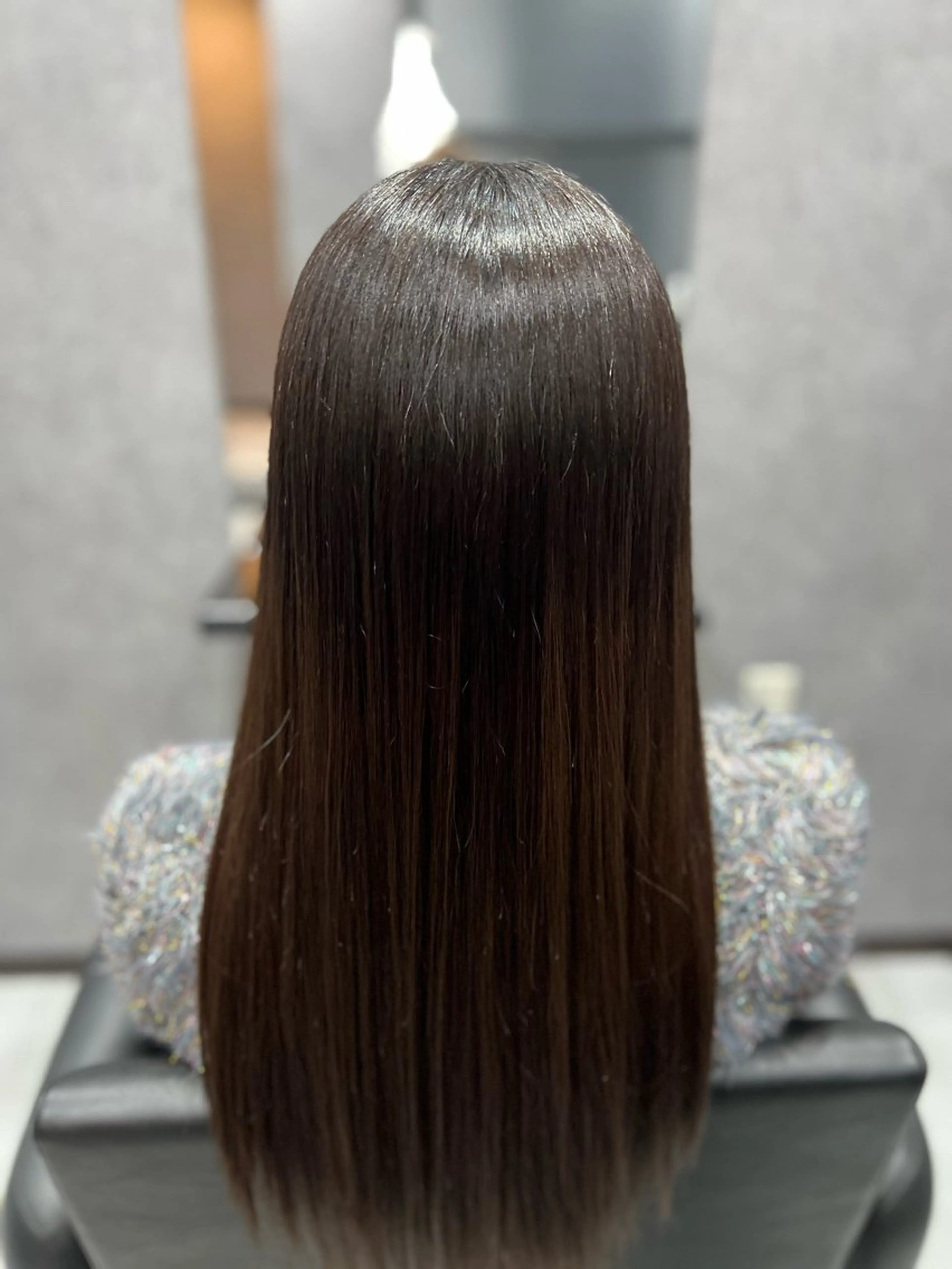 ロング カット 縮毛矯正 トリートメント 前井 正人のヘアスタイル