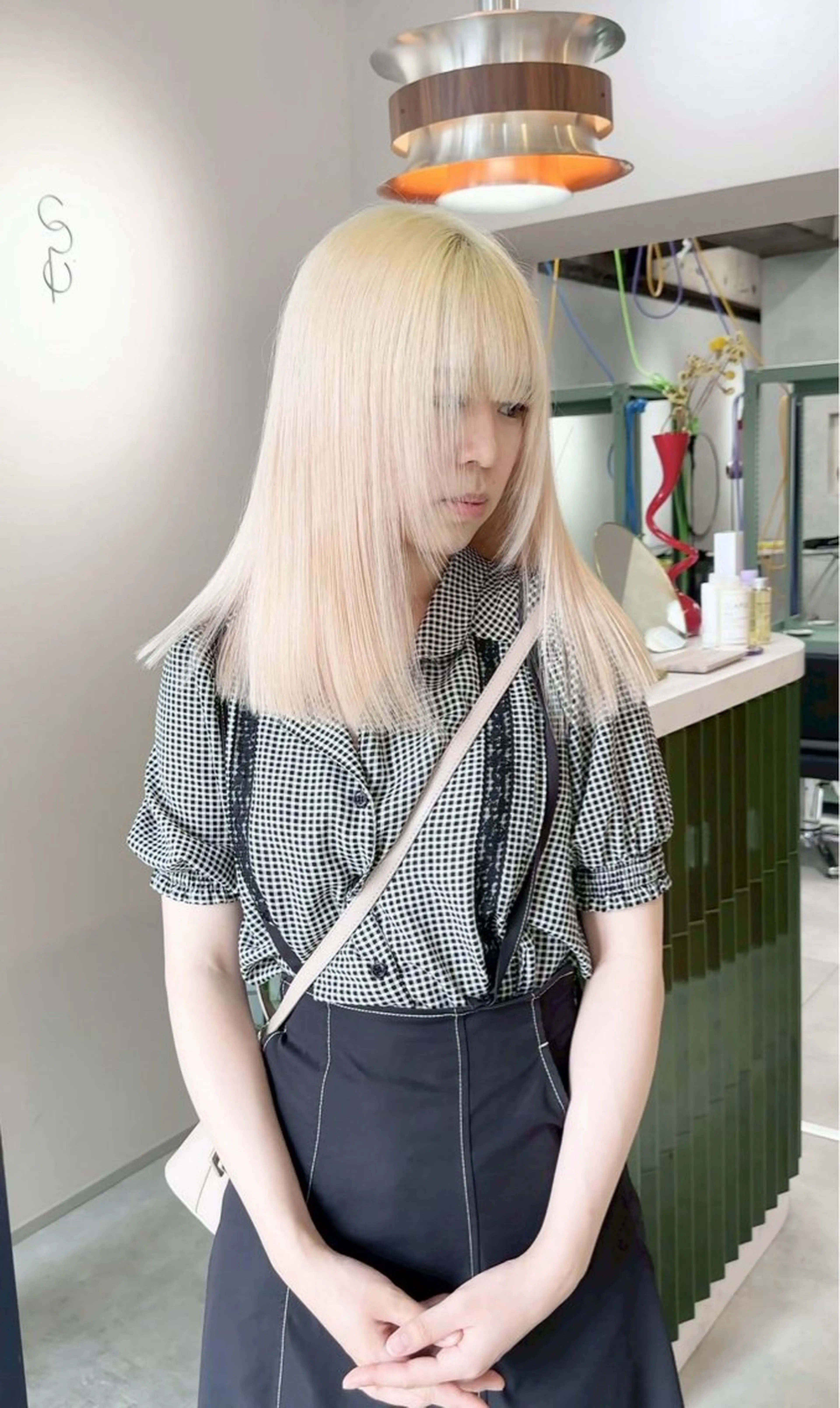 🩵業界最高水準🩵 ケアブリーチ×ケアカラー×5stepトリートメント 梅田/ハイトーン/ホワイト/ミルクティーの写真