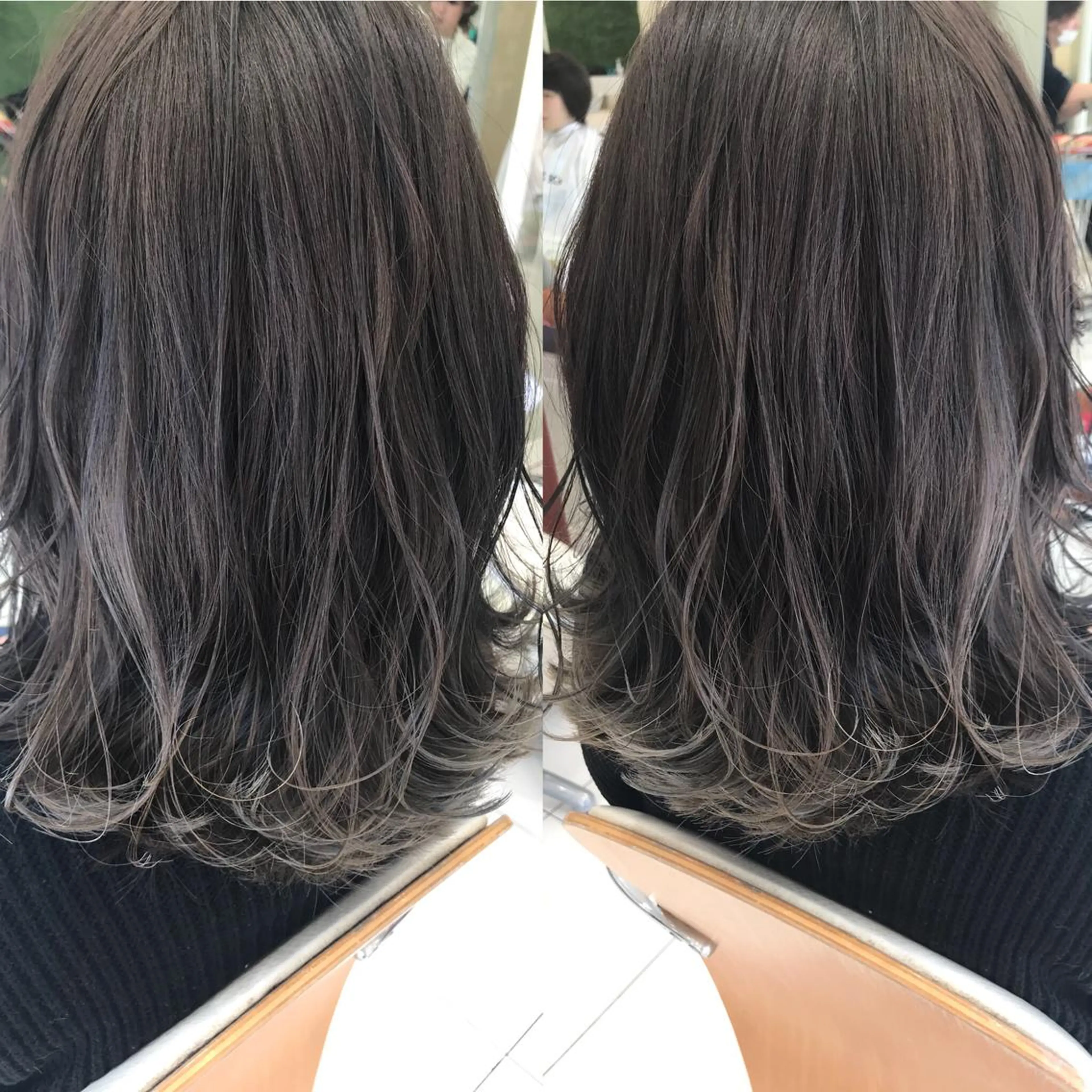 ミディアム カラー ハイライトカラー ハイライト ナガイ ユウキのヘアスタイル
