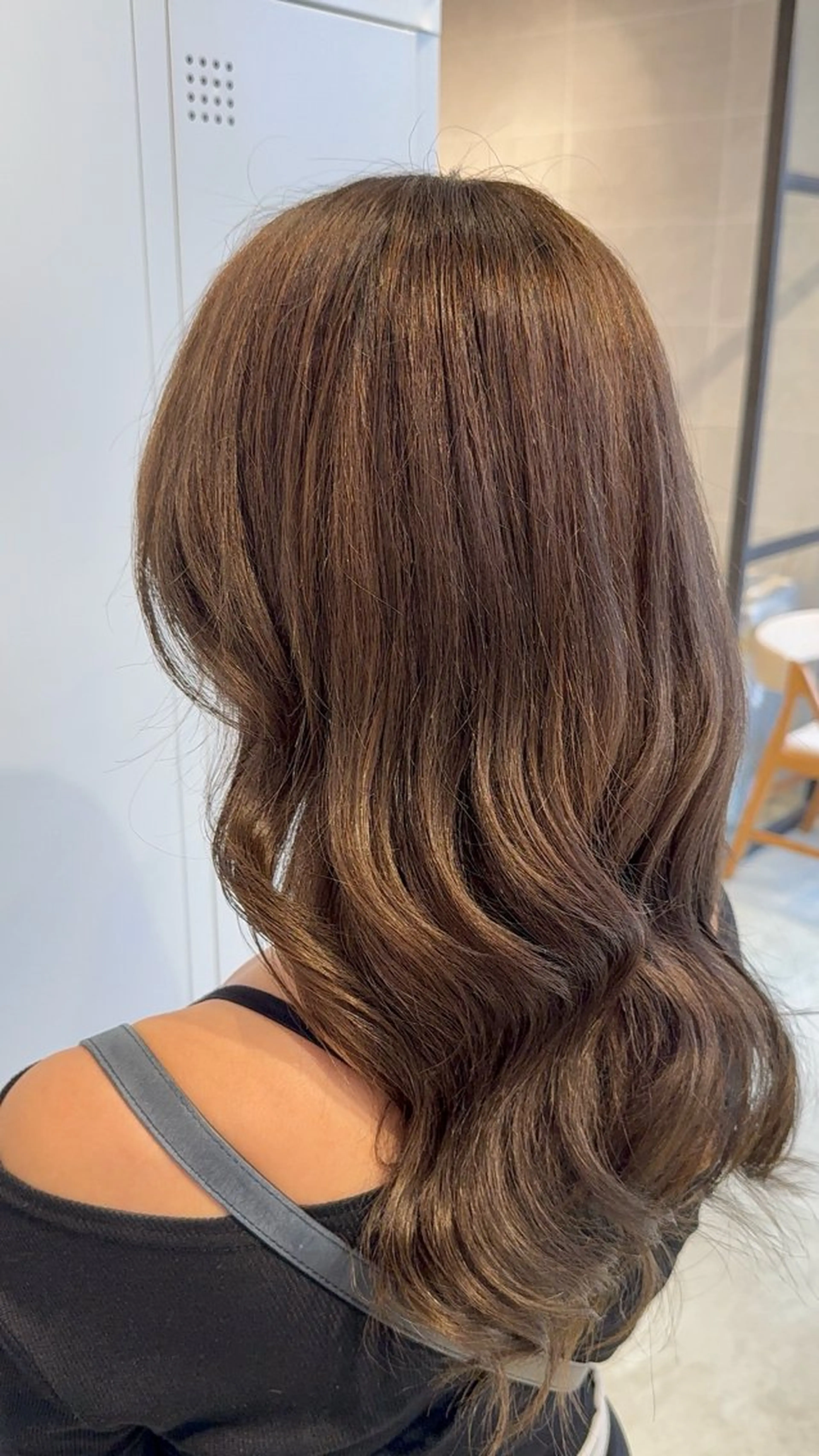 ロング カラー カット ヘアカラー ひろせ ちかなのヘアスタイル