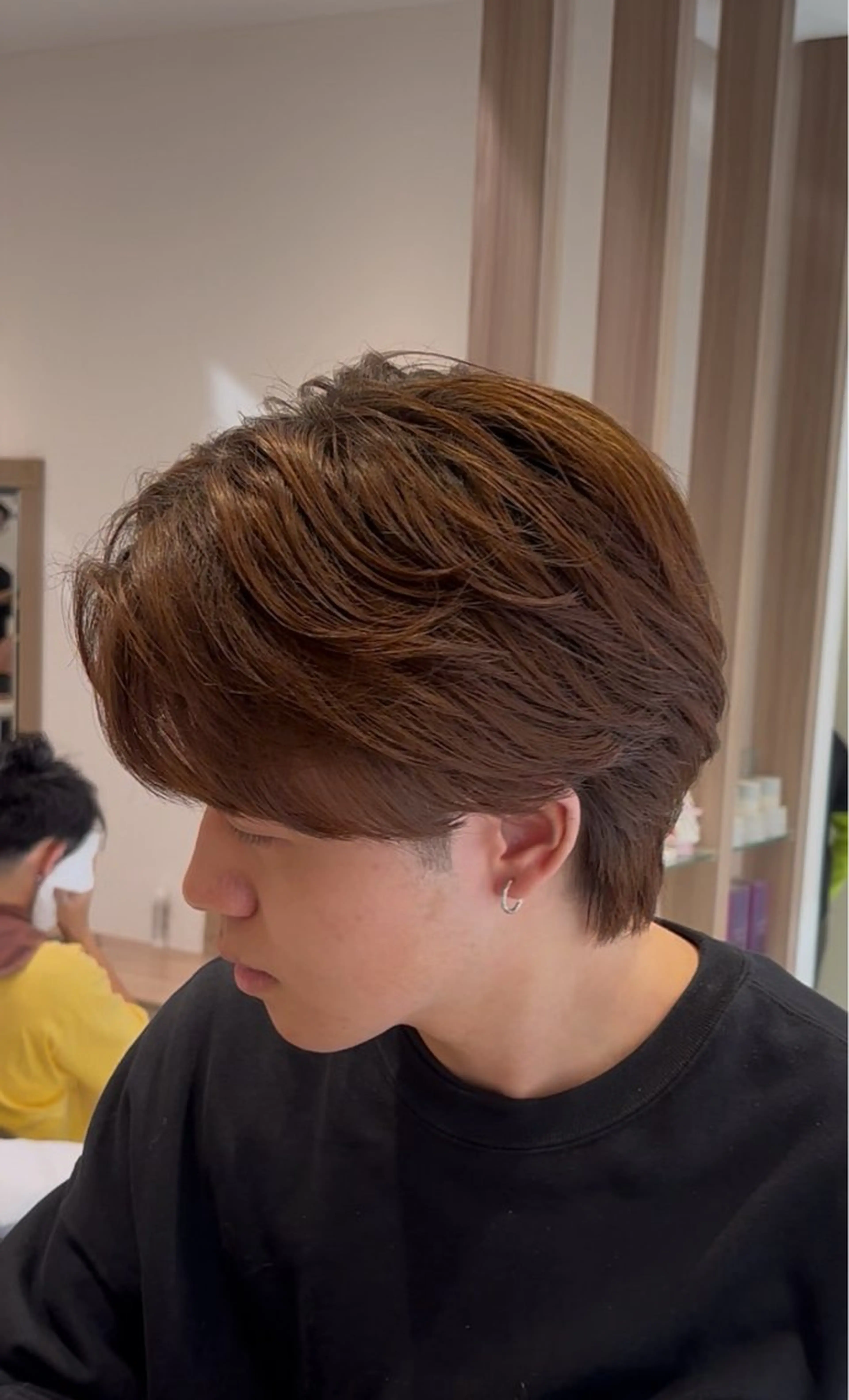 パーマ メンズ 山本 侑平のヘアスタイル