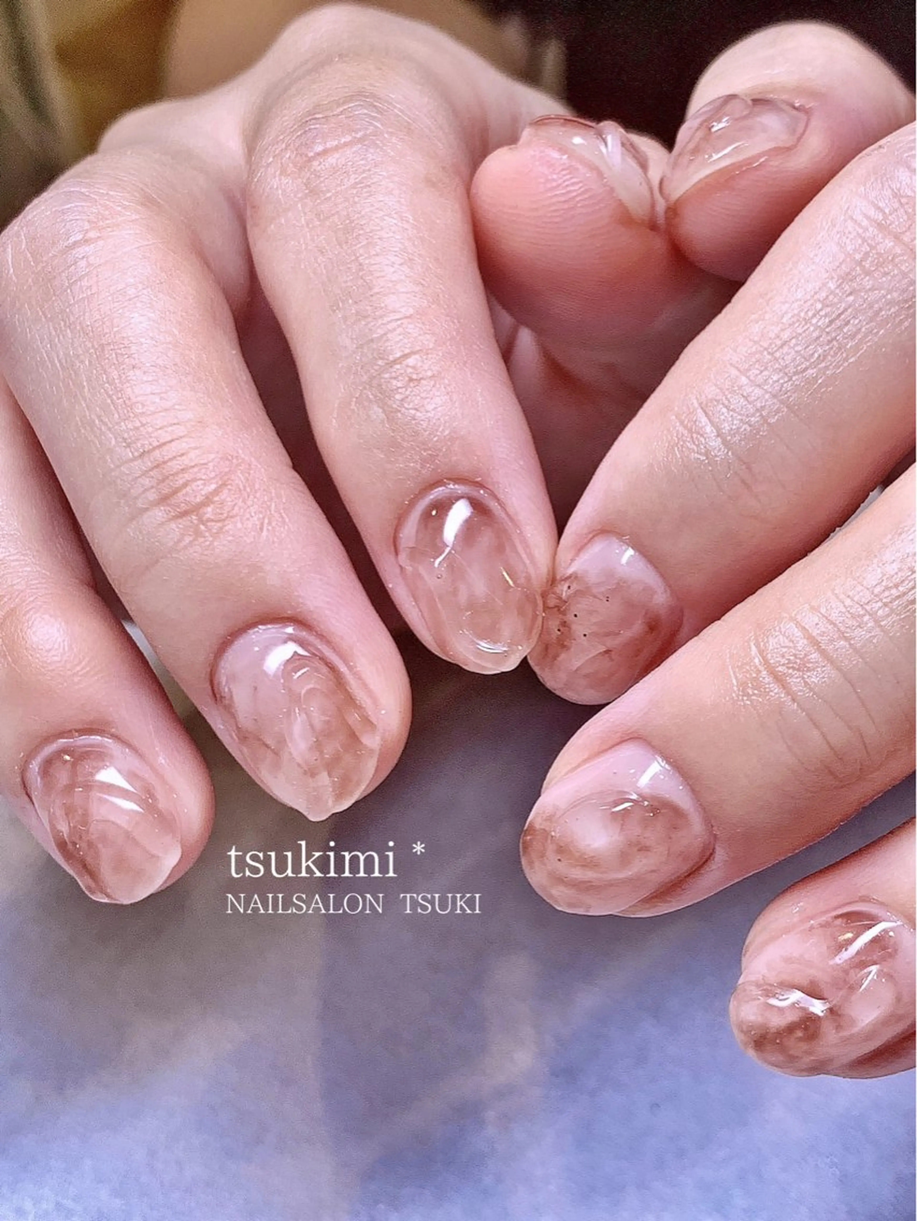 ネイル ニュアンスネイル ハンドネイル ハンドケア Tsuki.所属・Nailsalon Tsuki.のネイルデザイン