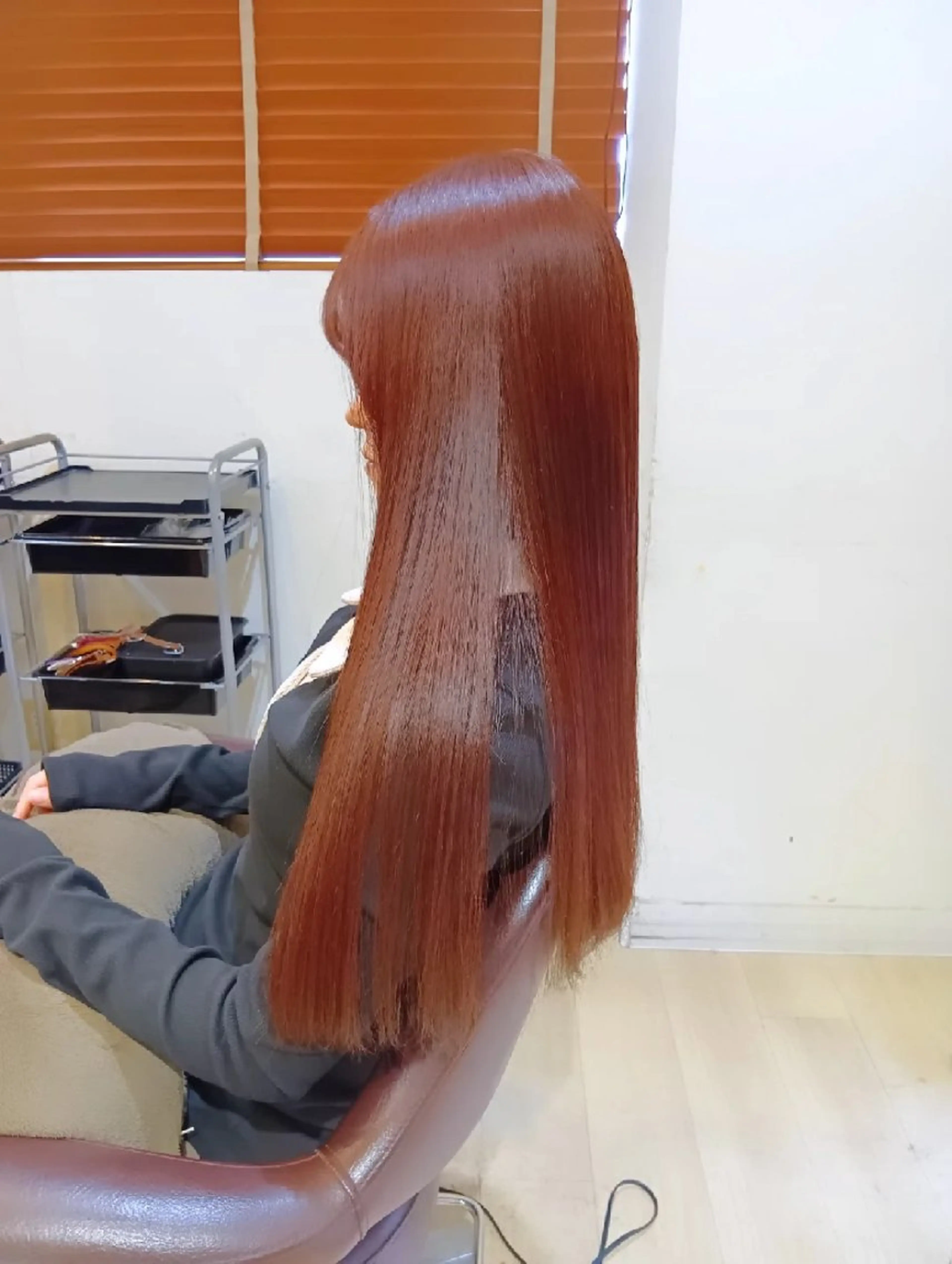 カラー ロング ブラウンカラー ピンクカラー ピンクブラウン トリートメント カット ヘアカラー トリートメント 小林暢🌟Orque 髪質改善サロン🌙のヘアスタイル