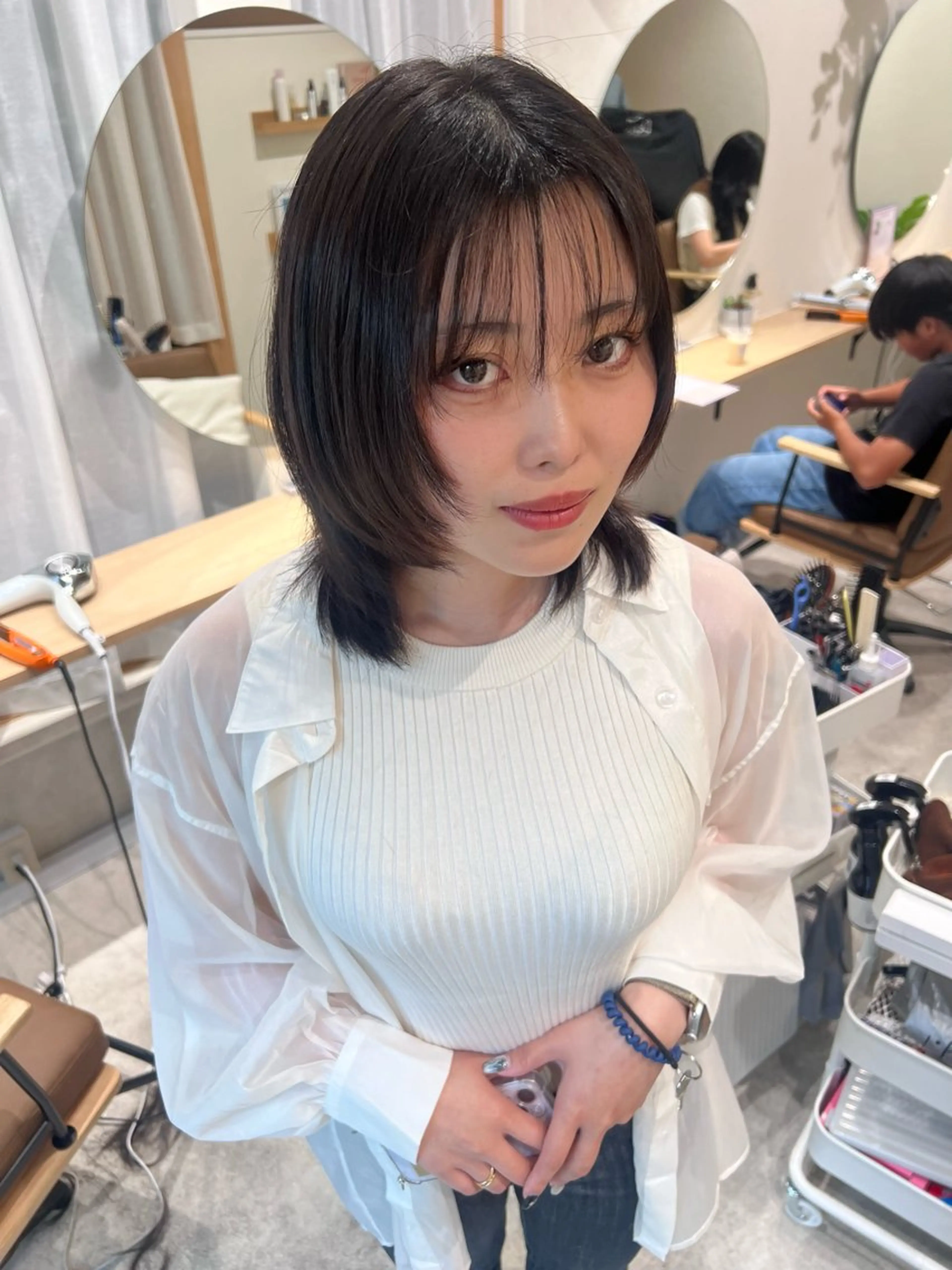 ショート 伸ばしかけ レイヤーカット カット Day .1のヘアスタイル