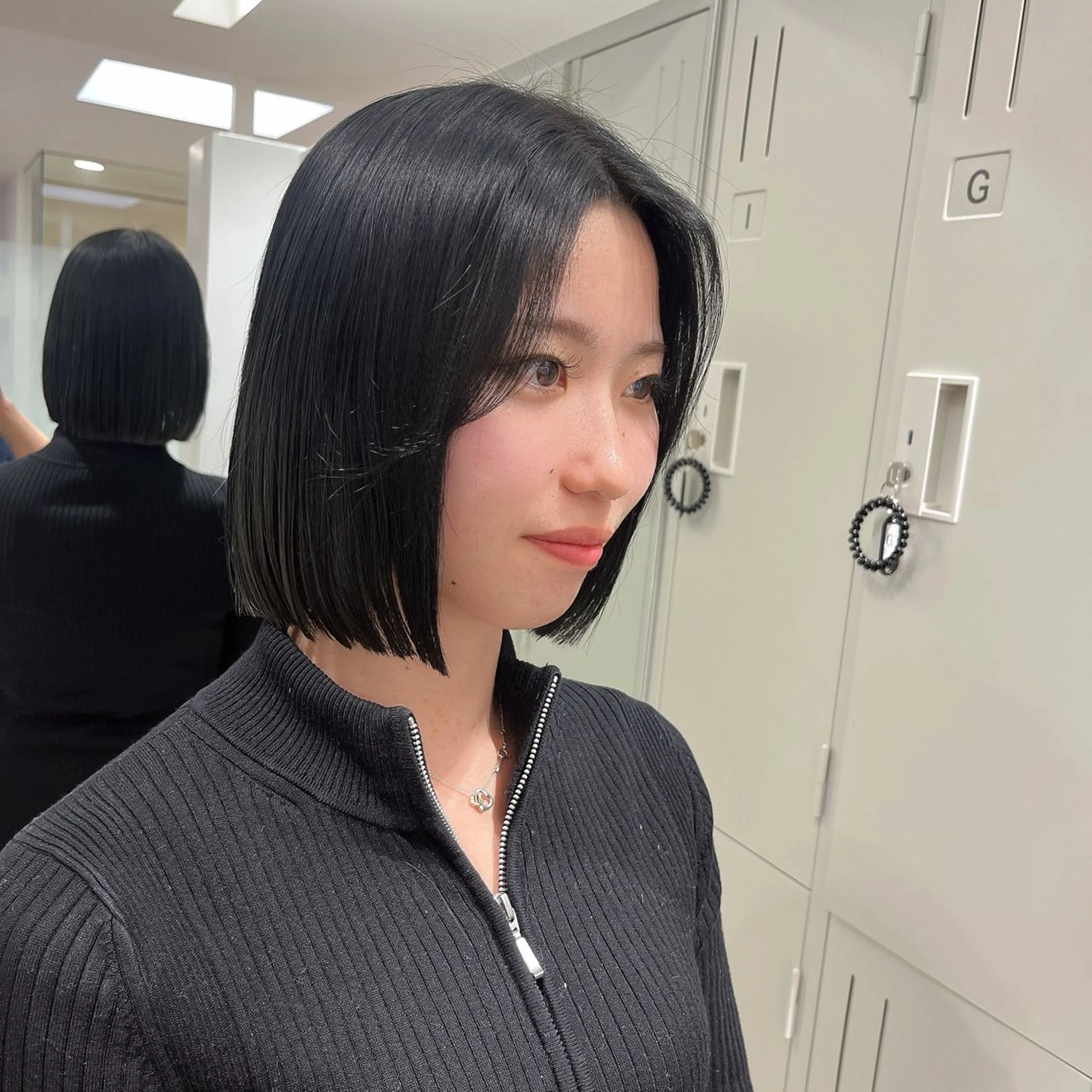 ミディアム ボブ 大人かわいい lobec/田代のヘアスタイル