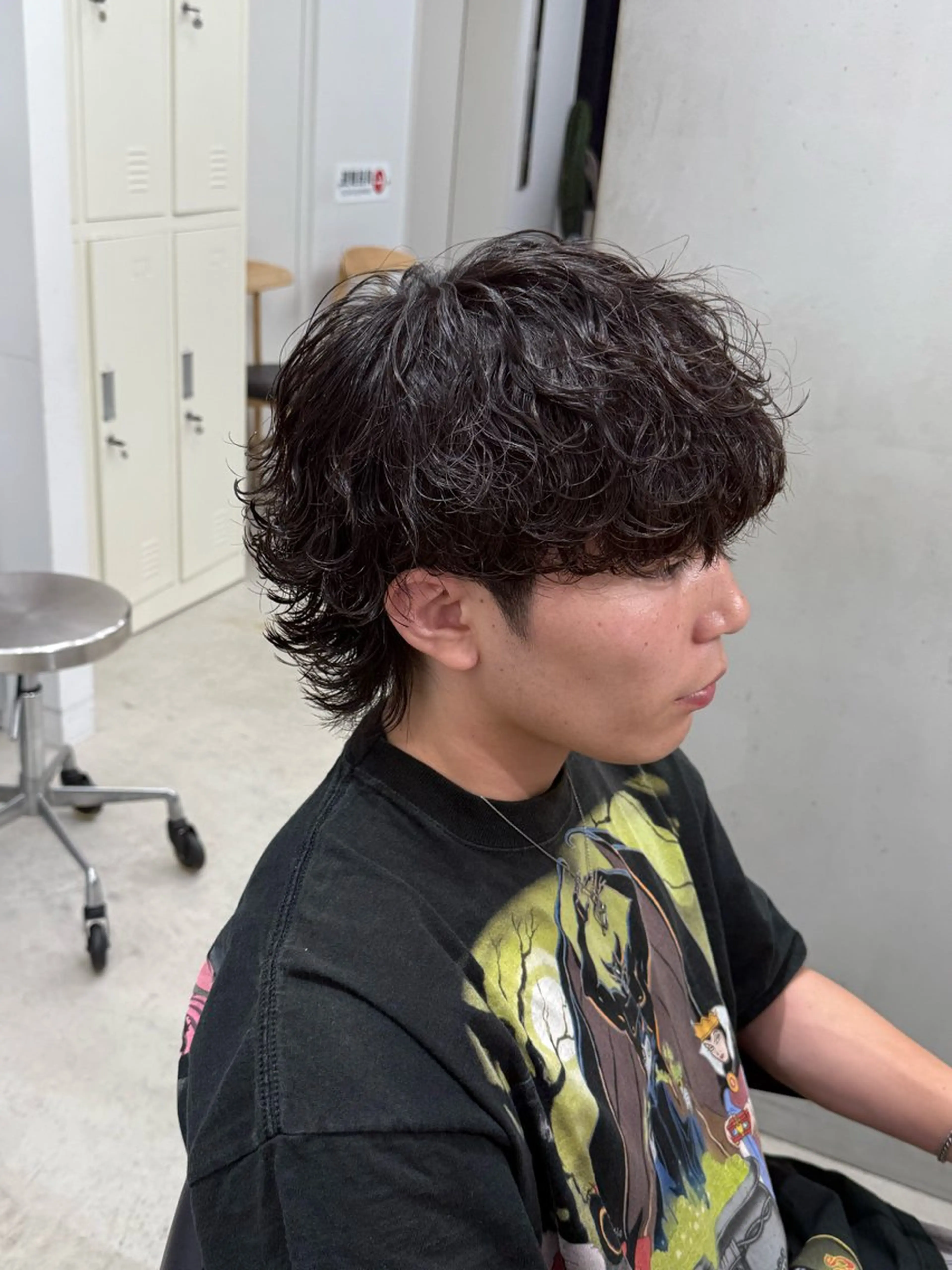 パーマ メンズ 深谷 侑亮のヘアスタイル
