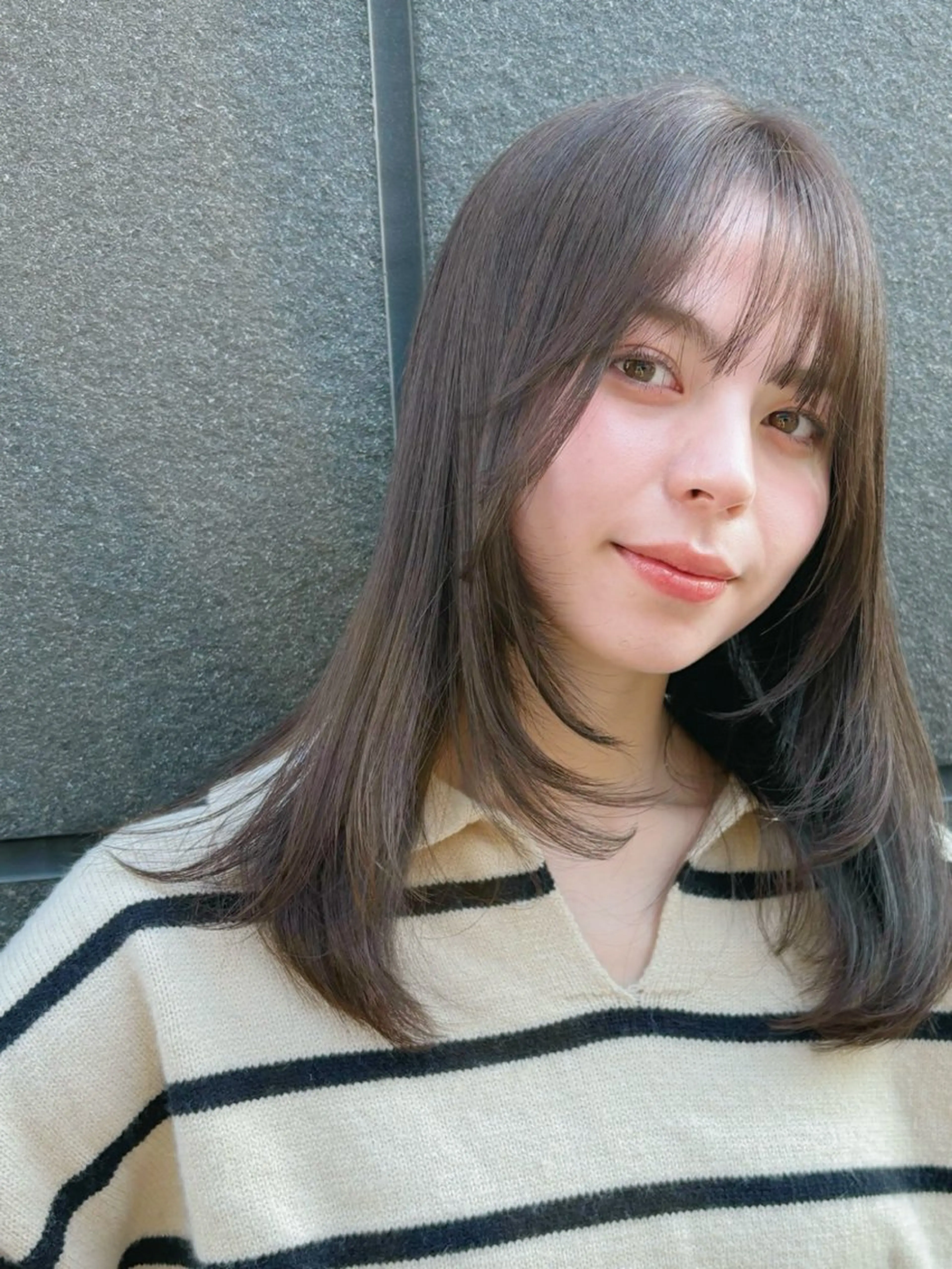 セミロング レイヤーカット カット ヘアカラー トリートメント ボブ/ミディアム 親しみやすさ/さくらのヘアスタイル