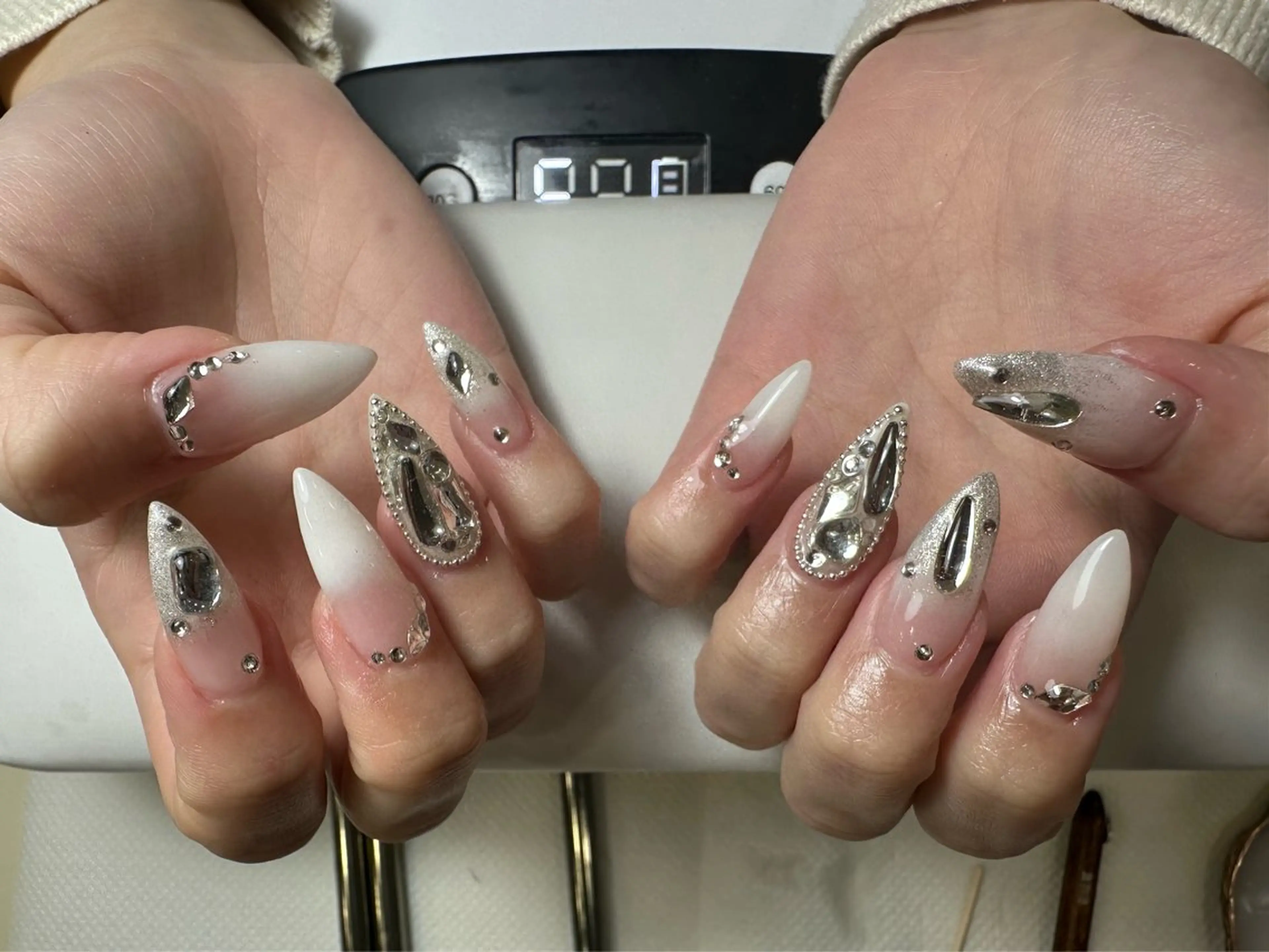 ネイル グラデーション マグネットネイル ハンドネイル Rin Nailのネイルデザイン