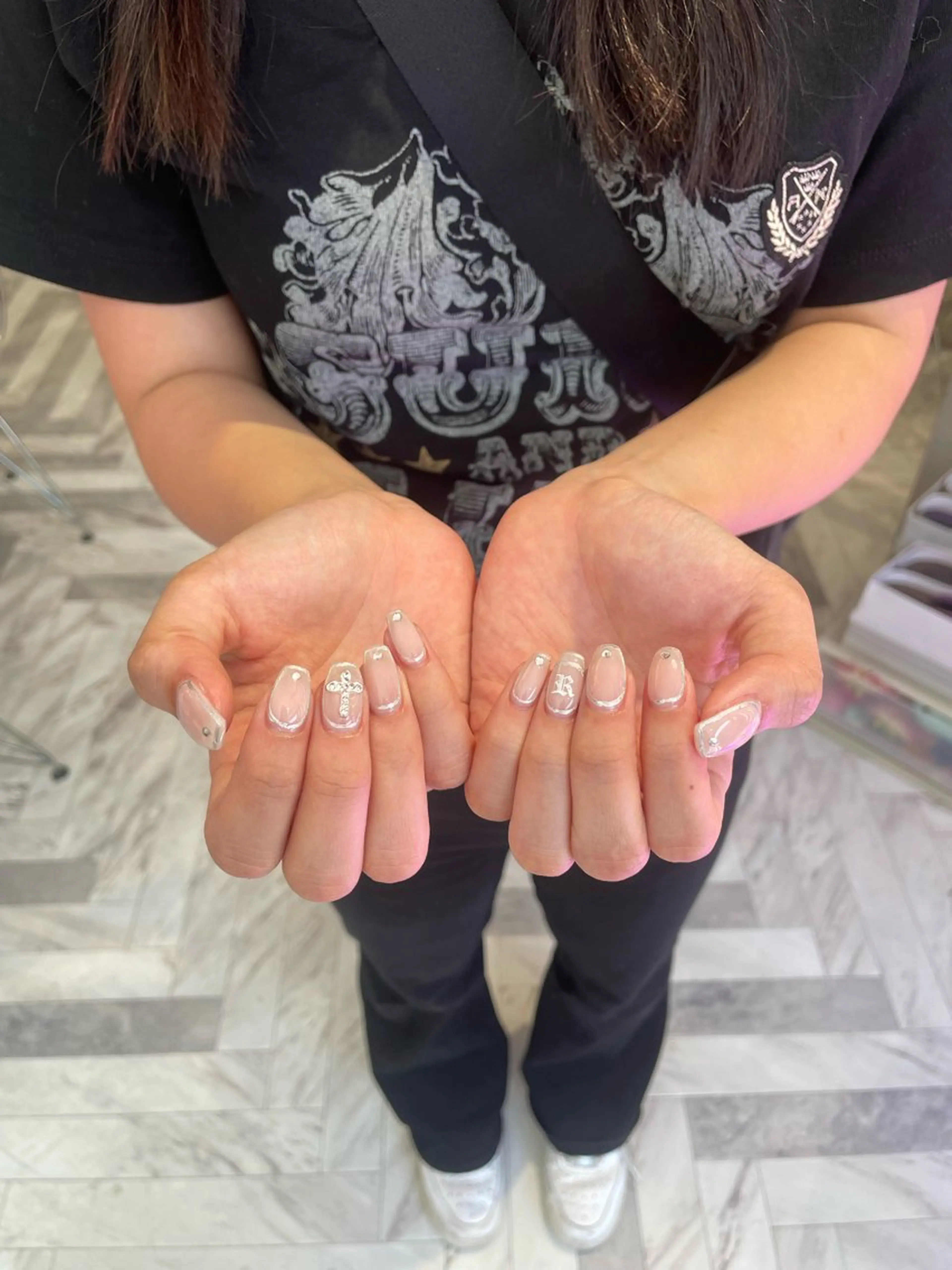 ネイル クルミ/ 💕ワンホンネイルのネイルデザイン