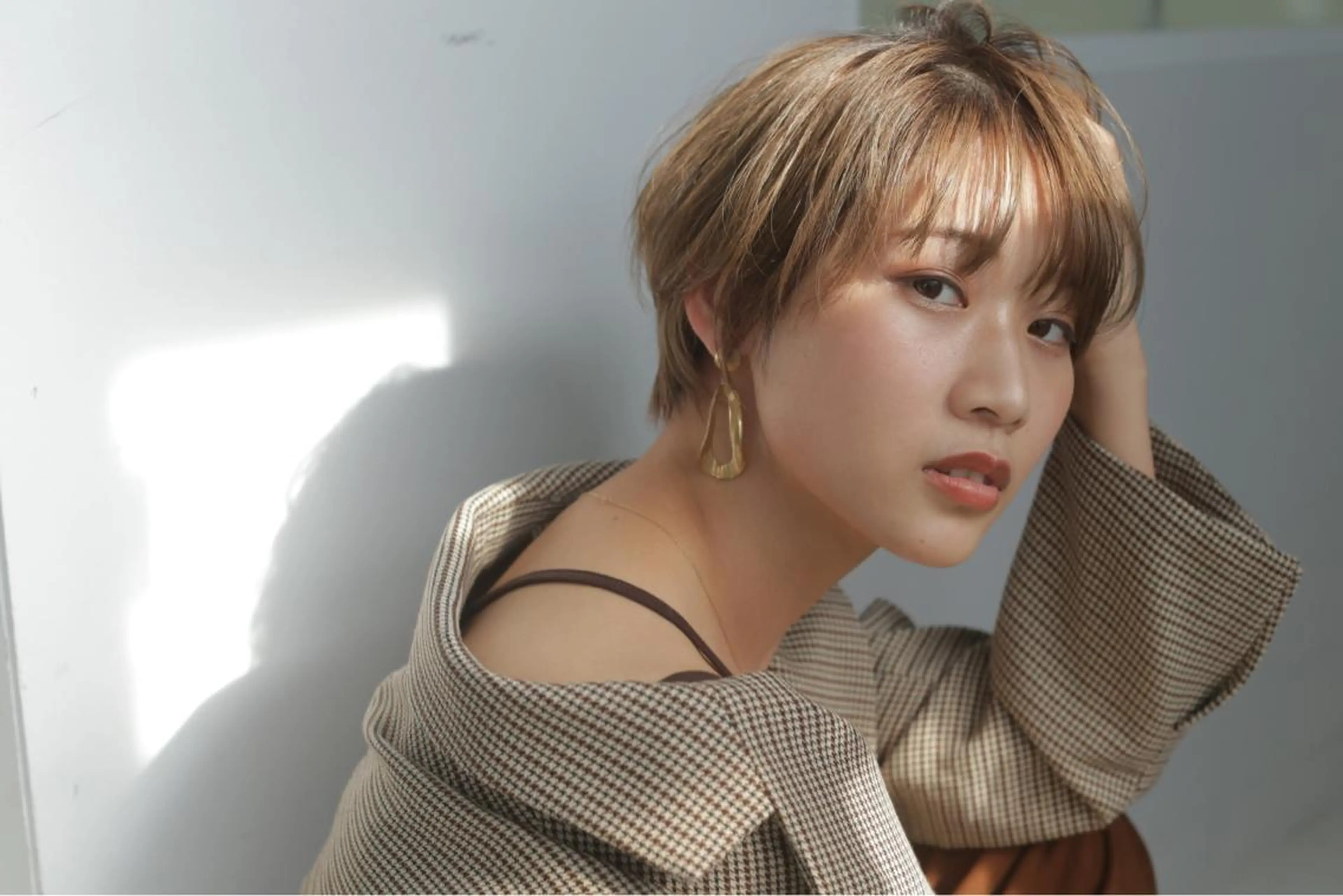 ショート カラー カット ヘアカラー 保子 祐里香のヘアスタイル