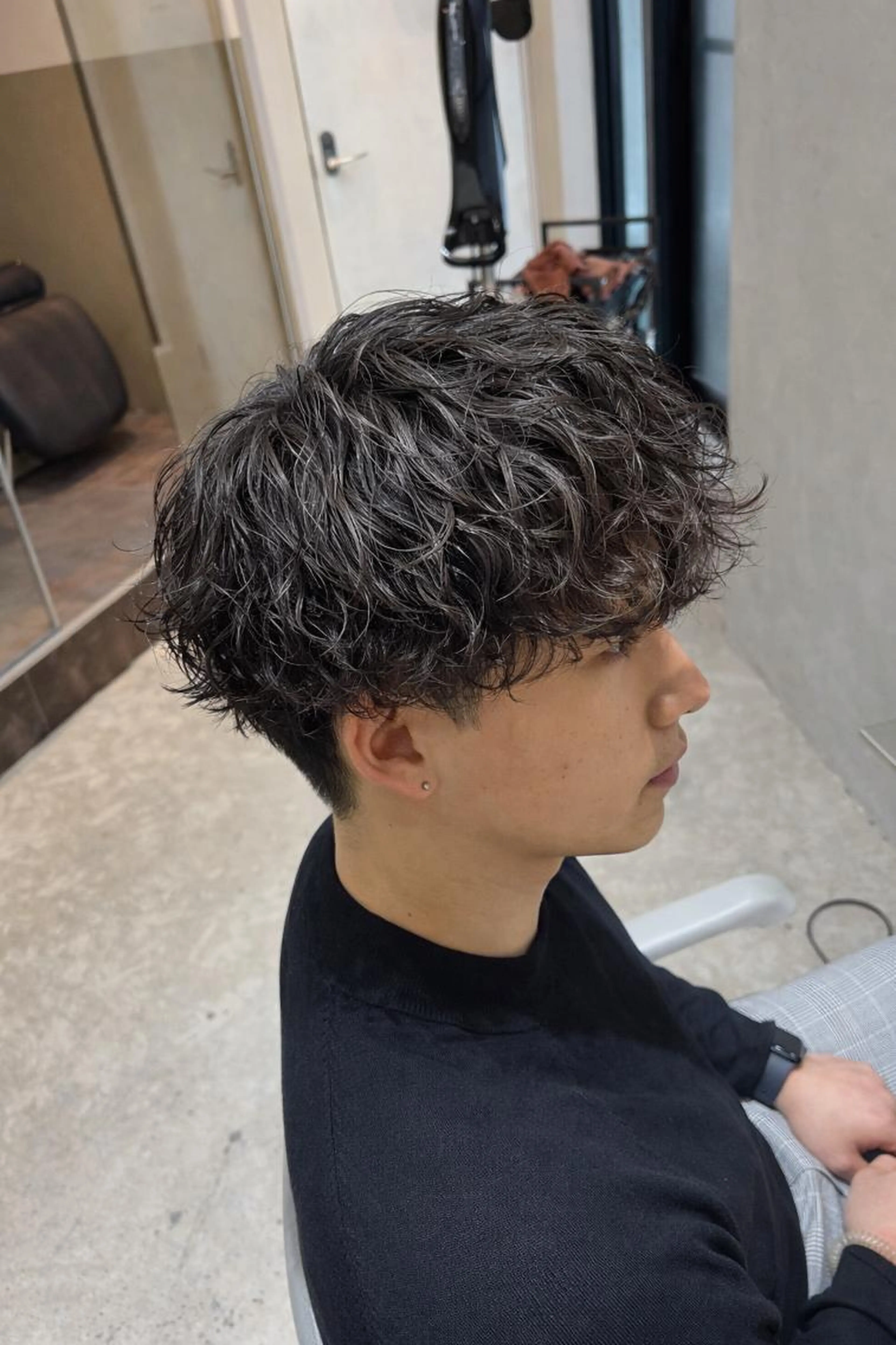 【men's】カット+波巻きパーマ+トリートメントの写真