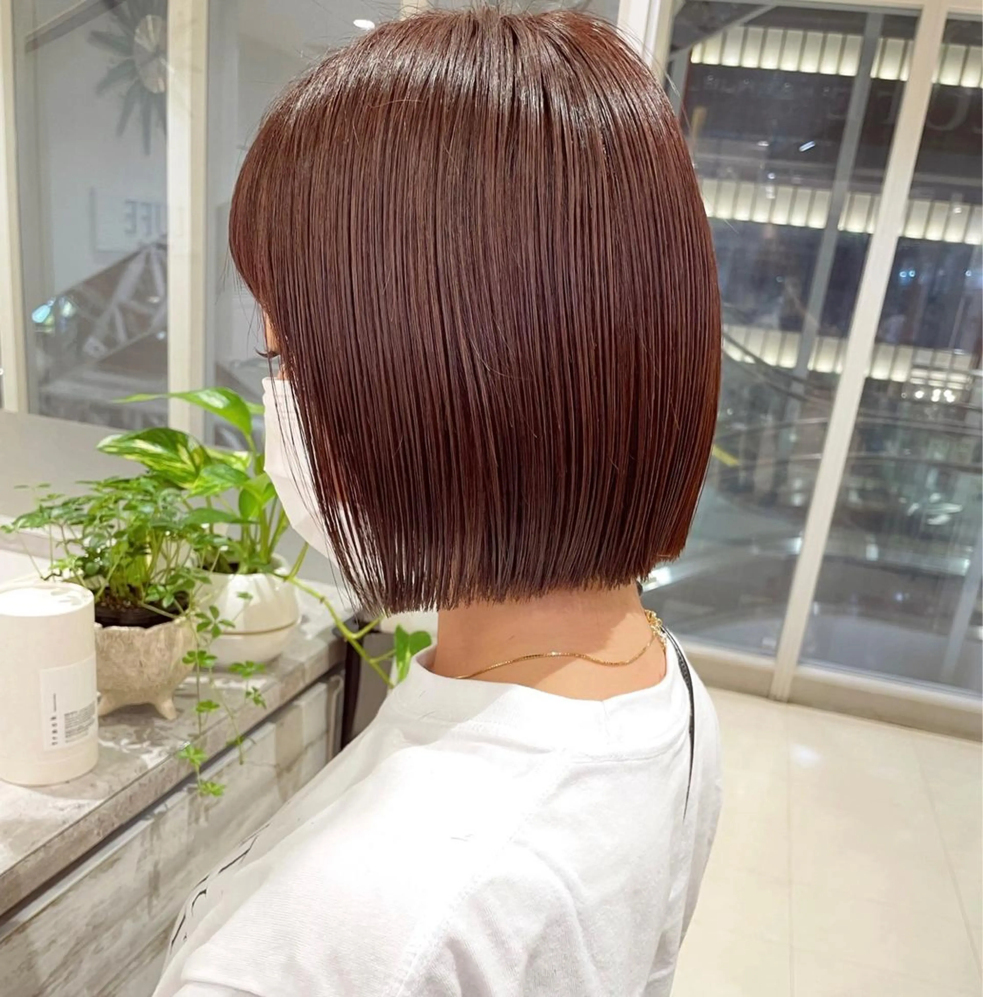 ショート カラー 縮毛矯正 ❤️ダブルカラー 髪質改善❤️SAYAのヘアスタイル