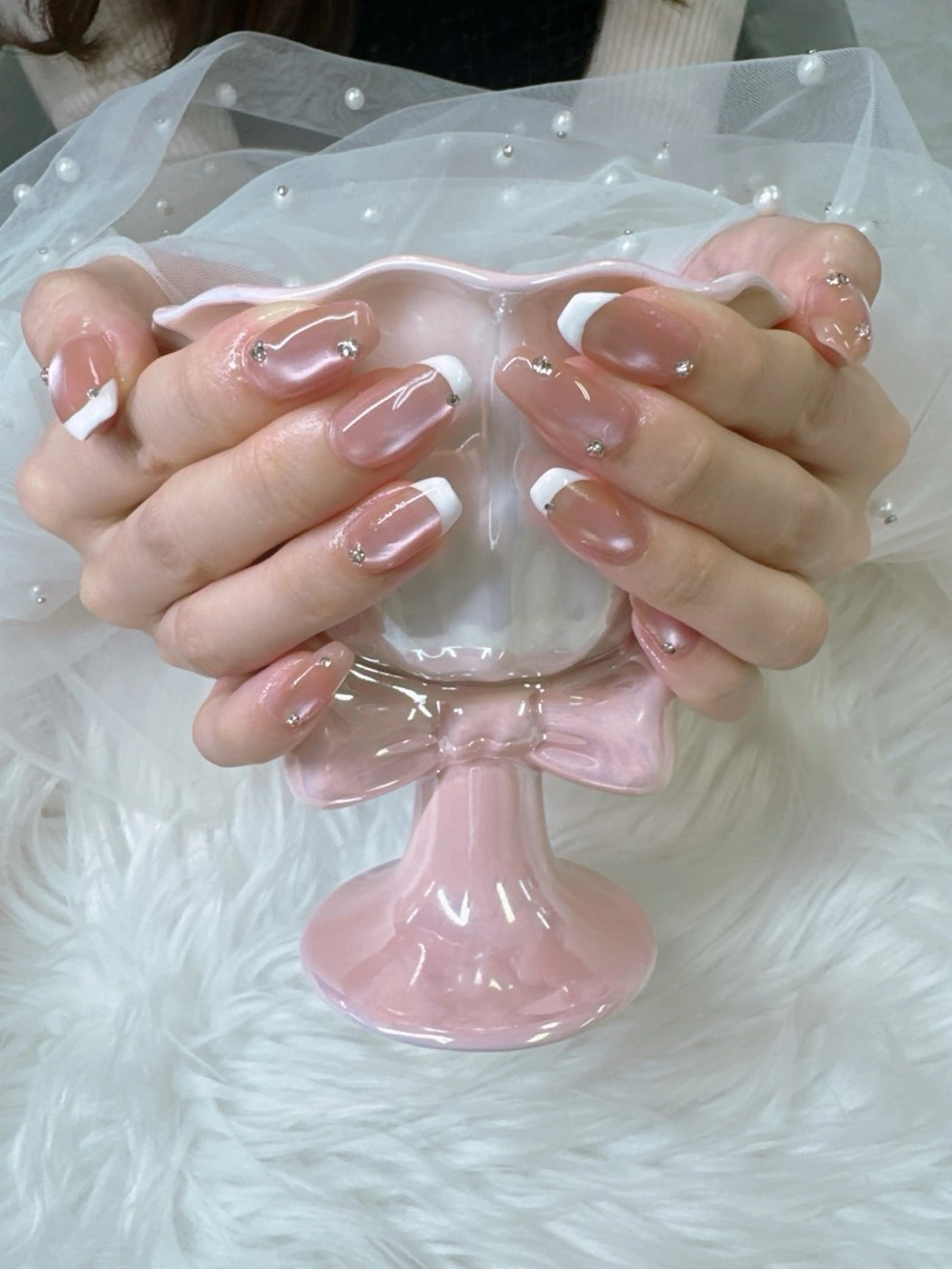 ネイル ジェルネイル ロングネイル パラジェル ハンドネイル クイーンズネイル銀座所属・Queeens nailのネイルデザイン