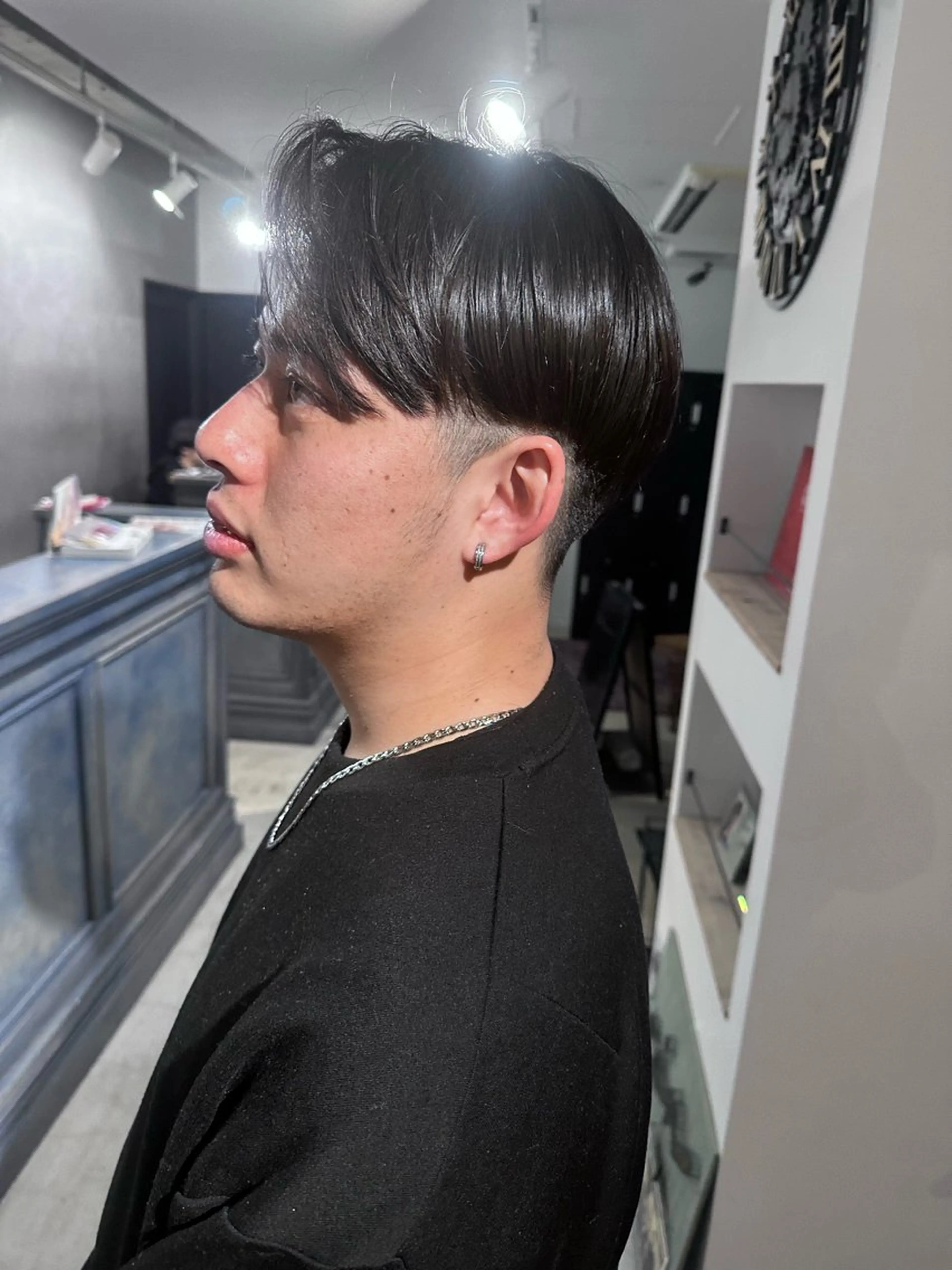 メンズ コテ巻き風パーマ レイヤーカット ぱるのヘアスタイル