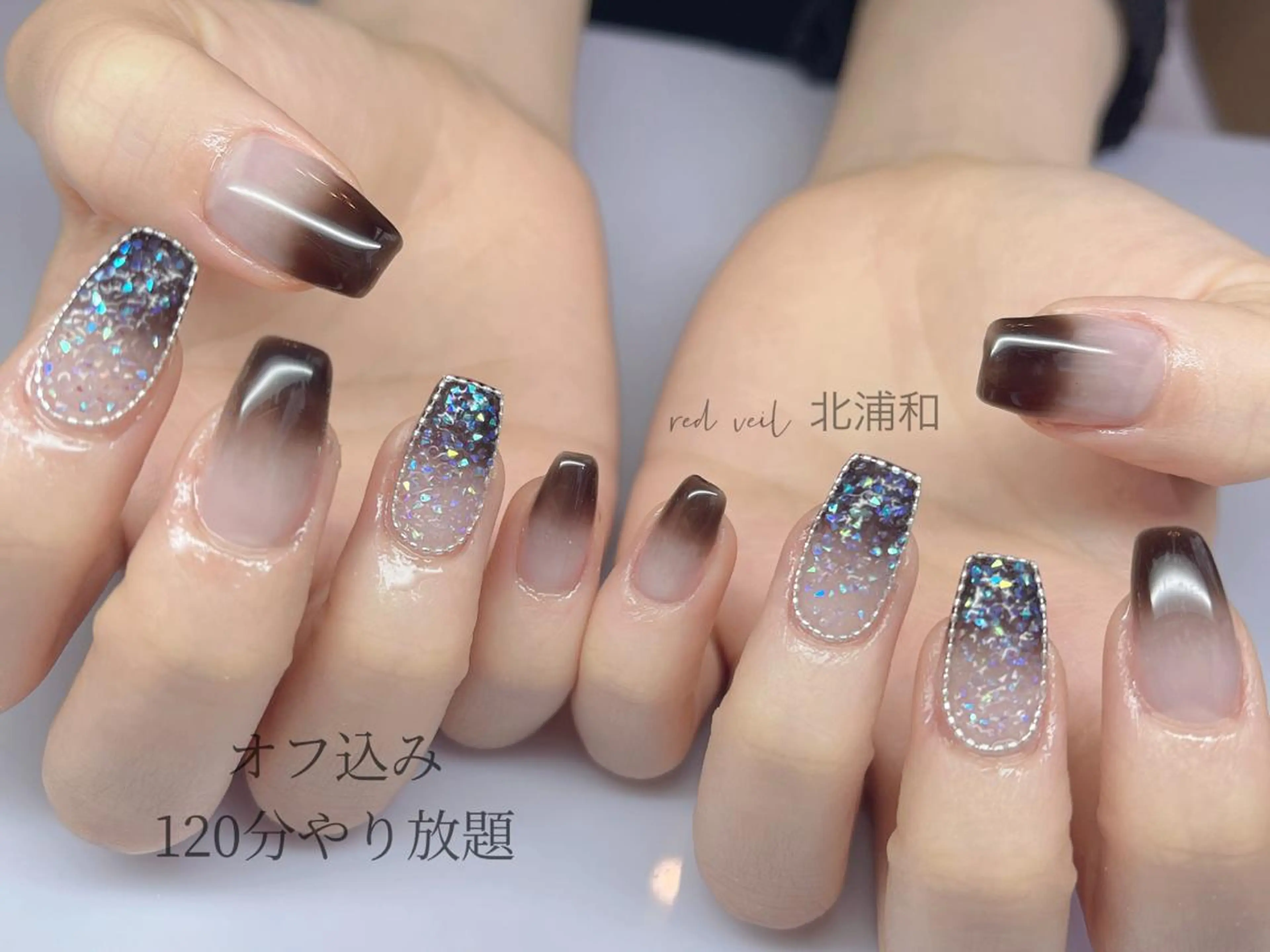 ミディアム ネイル ハンドネイル 長さ出し専門 nynaのネイルデザイン