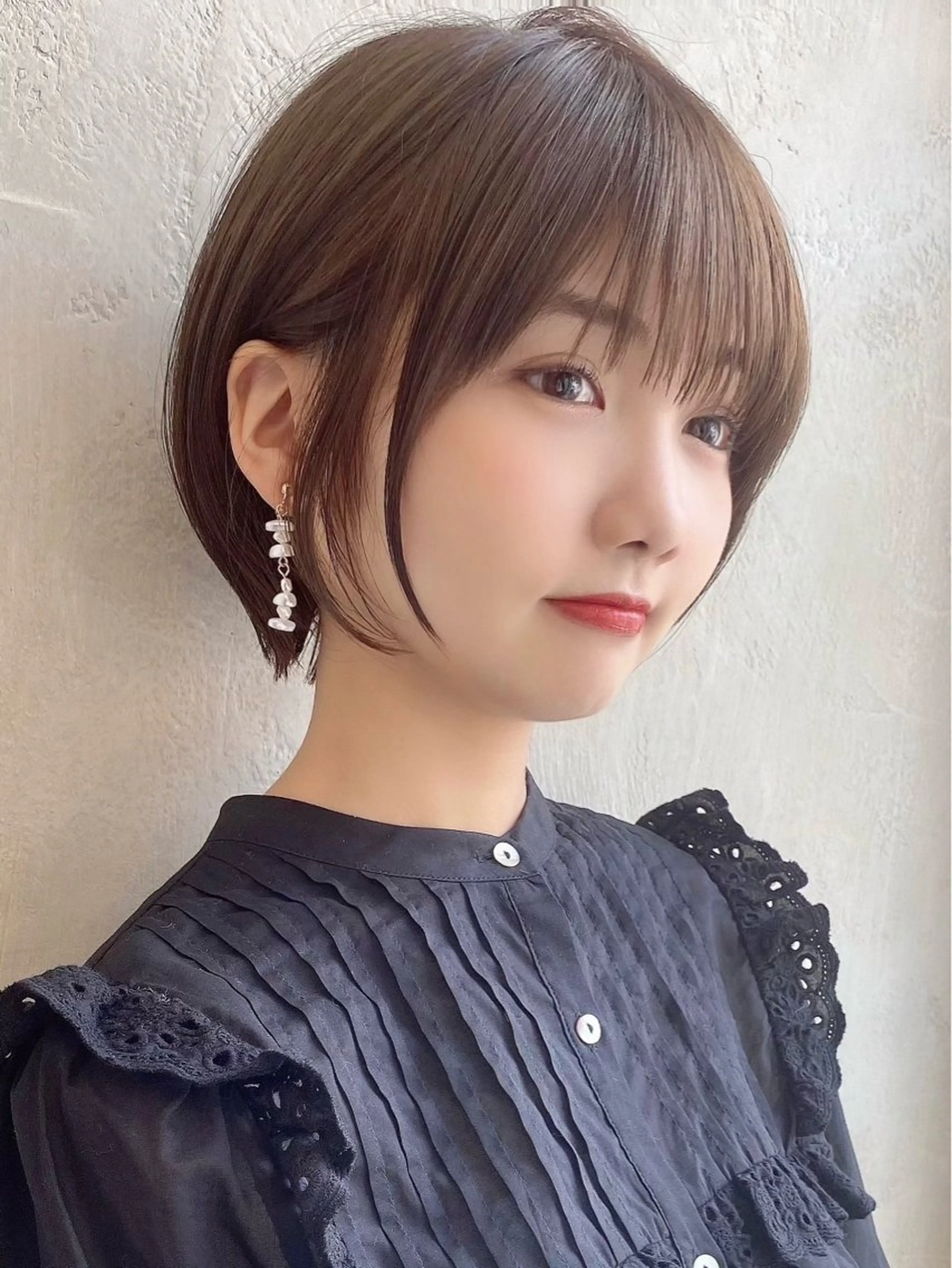 ショート カラー カット ヘアカラー トリートメント 💍新宿ショート 💍岩田莉奈のヘアスタイル