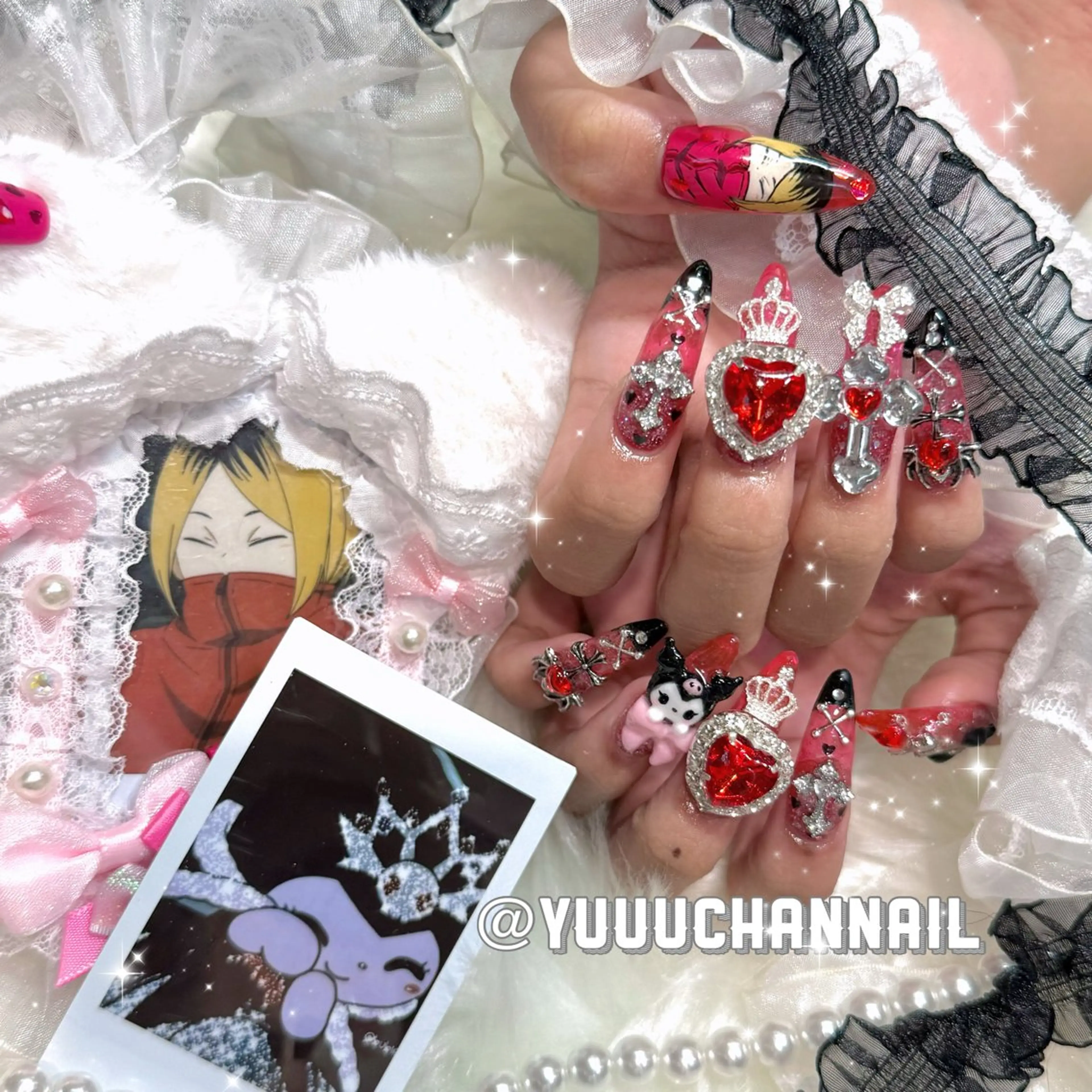 ネイル 痛ネイル🩷渋谷 🧸Yunaのネイルデザイン