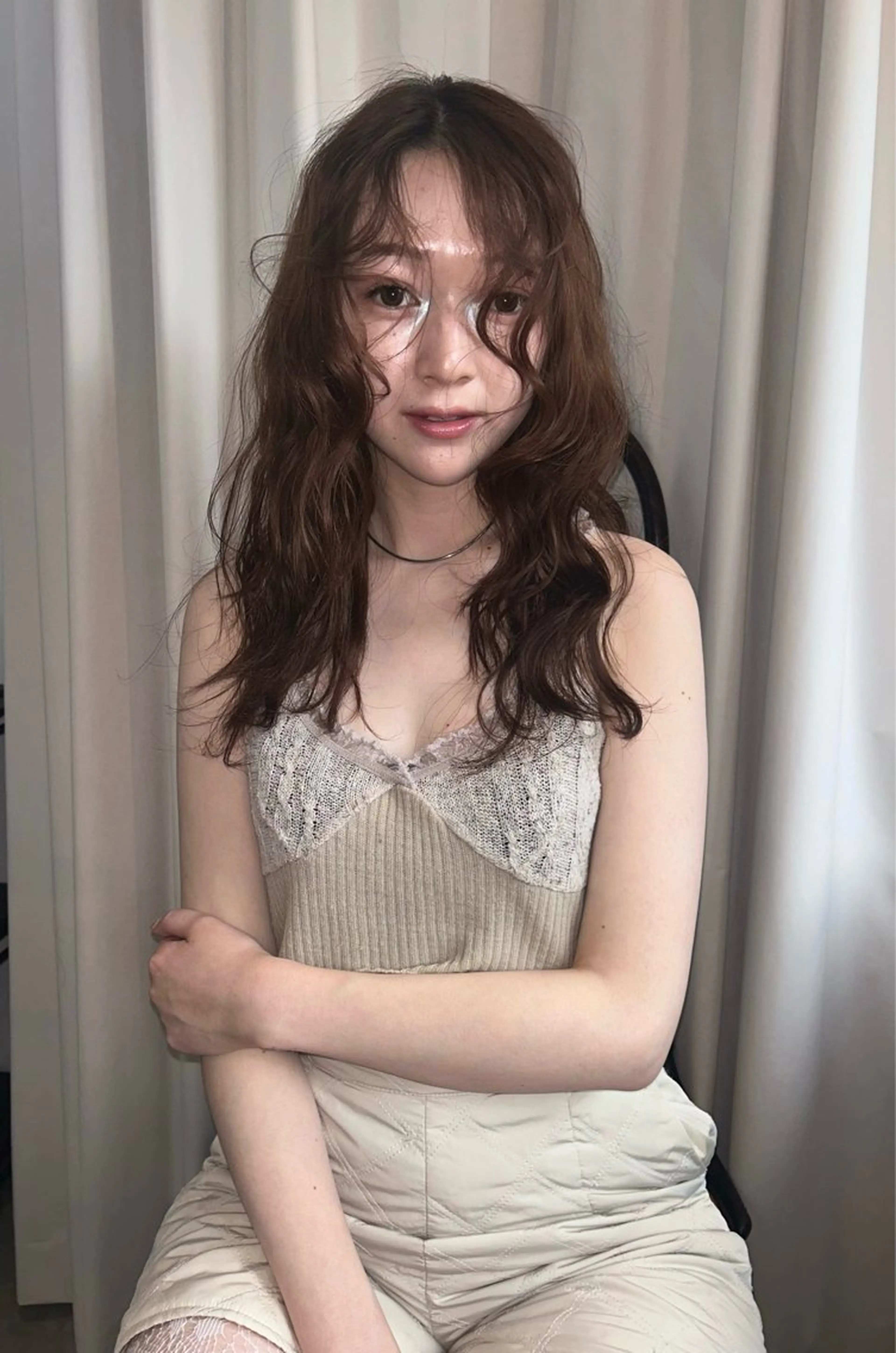 セミロング カラー ヘアアレンジ ヘアカラー 🎀suzuna 透明感colorのヘアスタイル